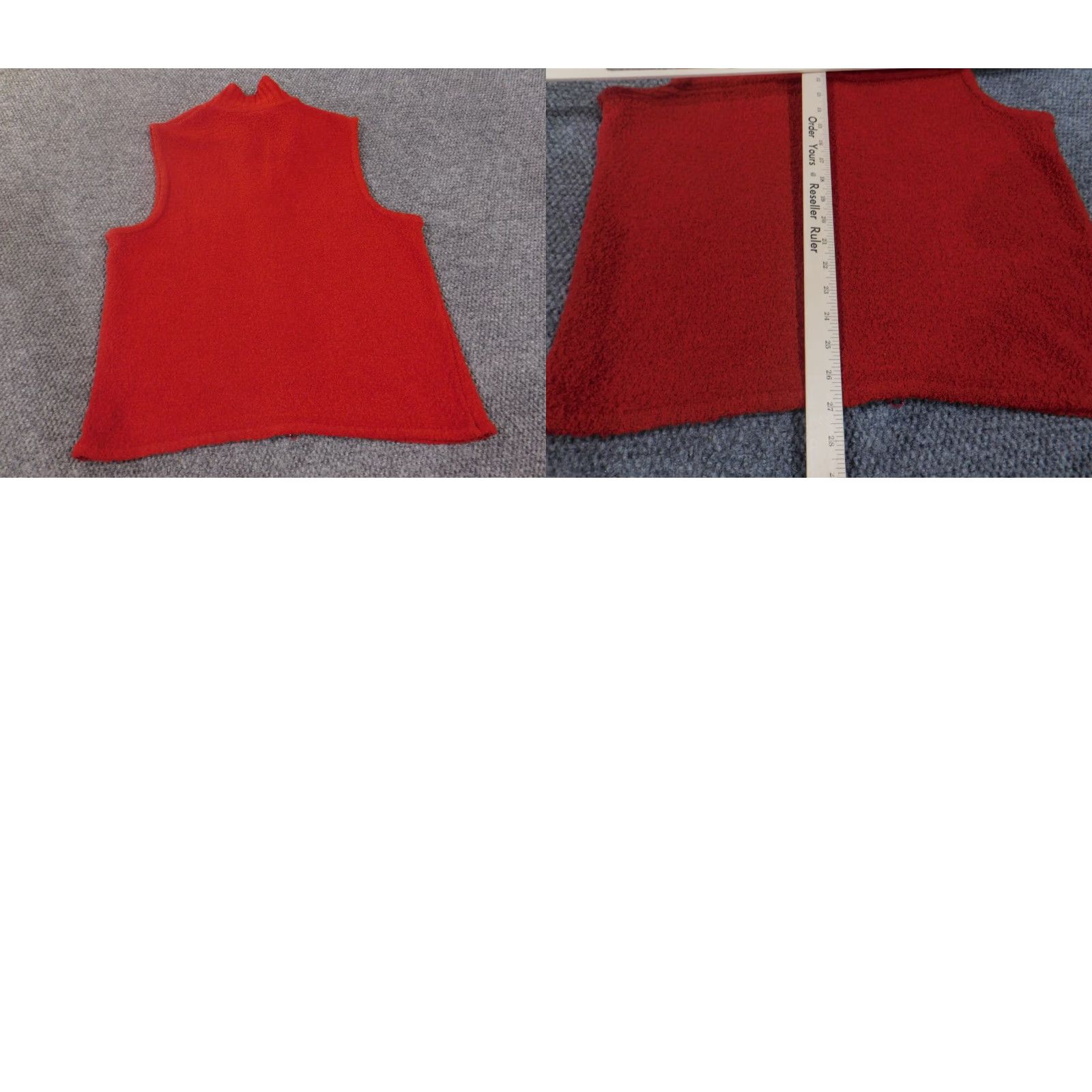 Coldwater Creek Coldwater Creek Vest Sweater L Red Wool Sleeveless Mock Neck Casual Women Classic 90s American Size L / US 10 / IT 46 - 8 Thumbnail