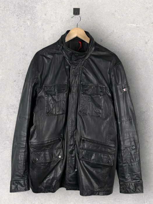 Genuine Leather Strellson Huck Leather Field Jacket Streetwear