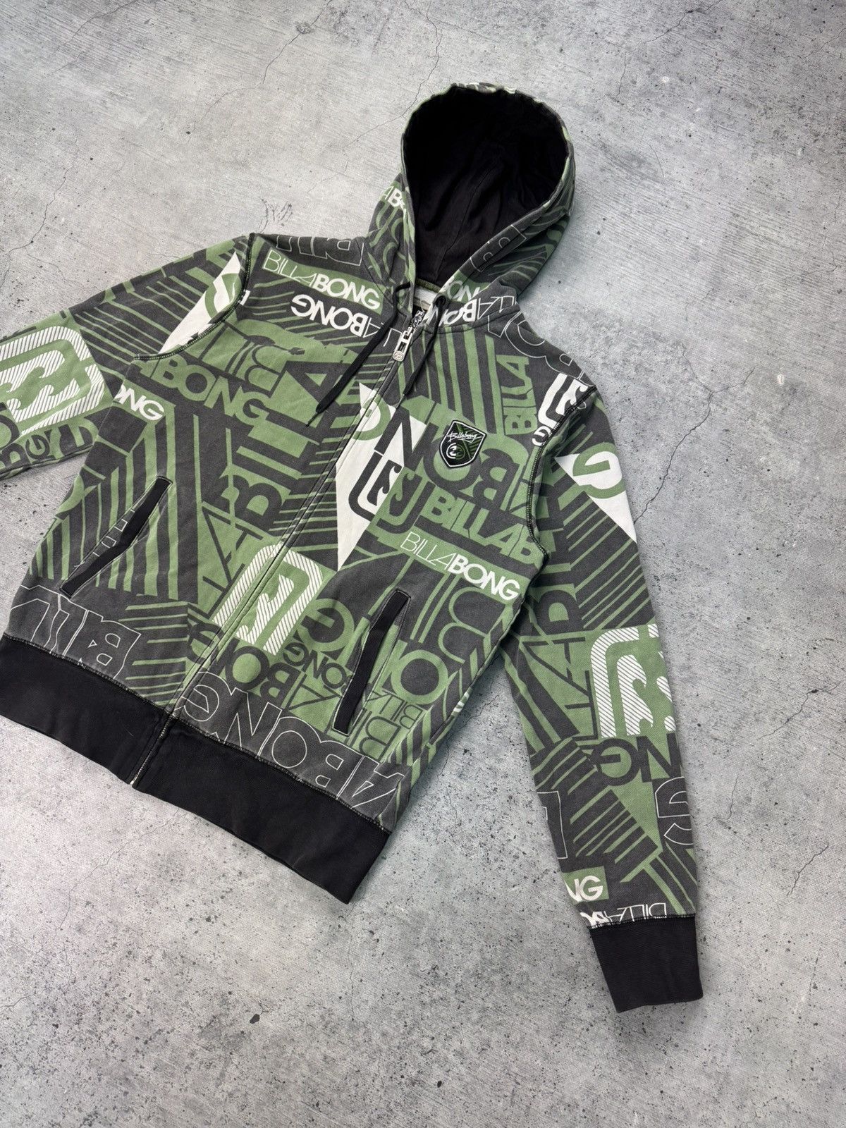 Billabong Vintage Y2k Billabong Zip Up Hoodie Size US M / EU 48-50 / 2 - 7 Thumbnail
