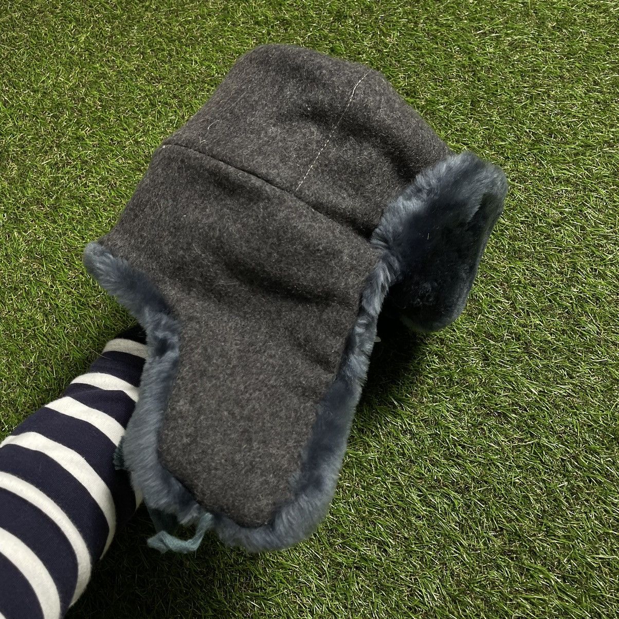 Vintage Y2K Black Furry Beanie Ushanka Alt Grunge Streetwear Boxy OS Size ONE SIZE - 5 Thumbnail