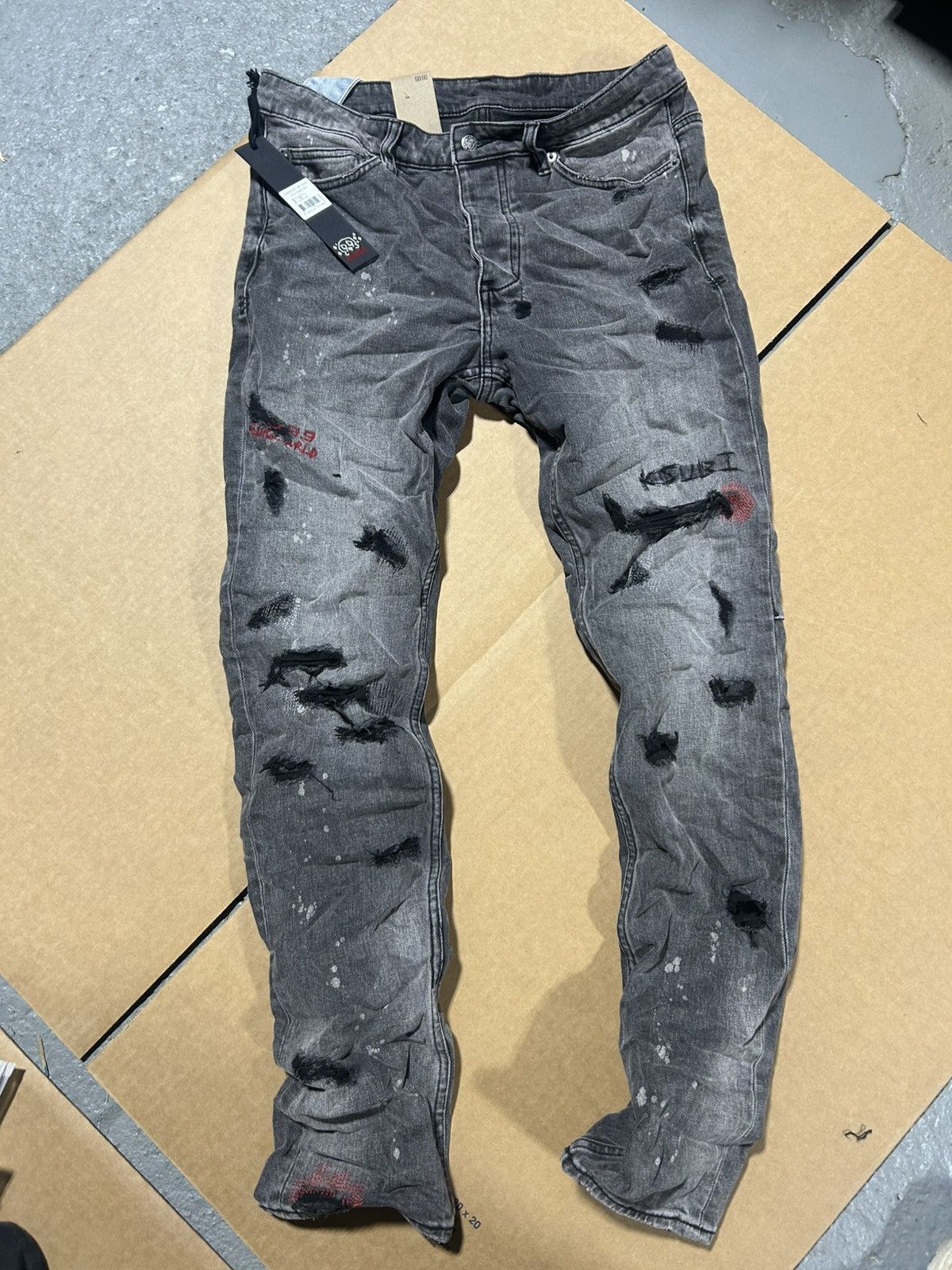 Ksubi Ksubi juice wrld 999 thrashed devil chitch jeans Size US 32 / EU 48 - 1 Thumbnail