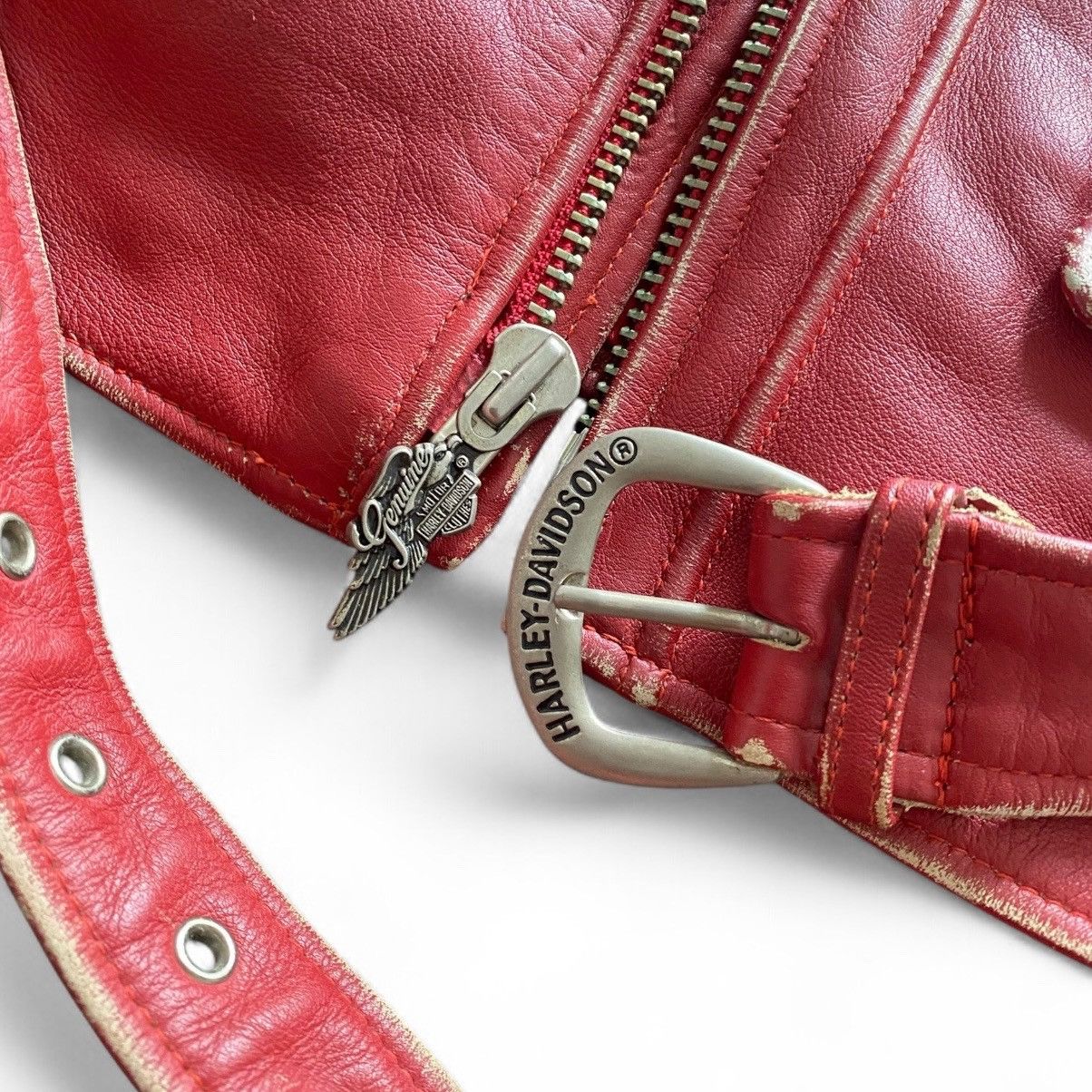 Harley Davidson VINTAGE Late 1980s To Early 1990s Harley Davidson Leather Size US M / EU 48-50 / 2 - 5 Thumbnail