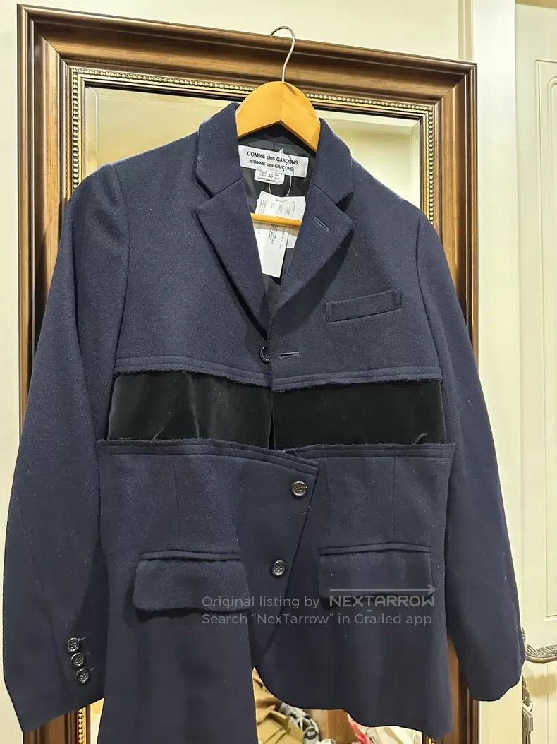 Comme des Garcons Comme Des Garcons Velvet patchwork jacket, size XS, black Size XS / US 0-2 / IT 36-38 - 2 Thumbnail