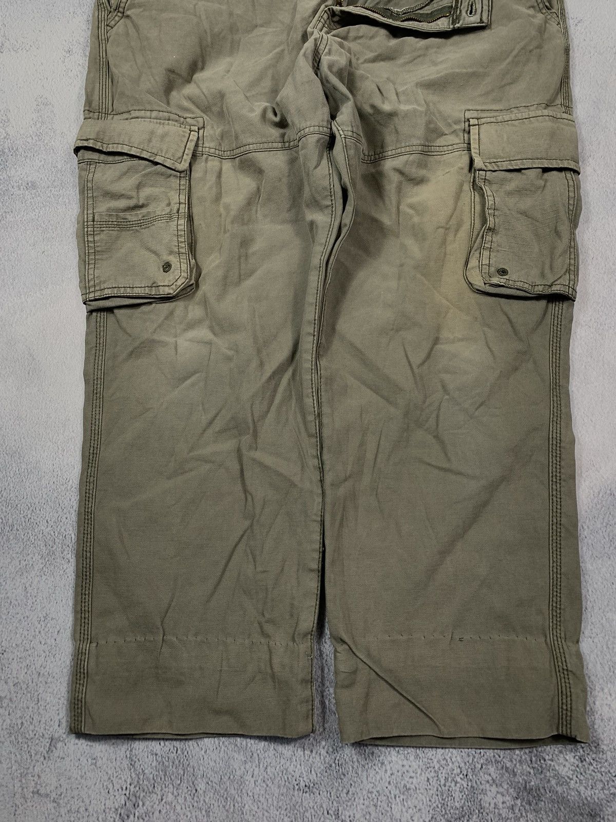 Vintage Vintage Y2K cargo faded wide pants outdoor style size 38 Size US 38 / EU 54 - 4 Thumbnail
