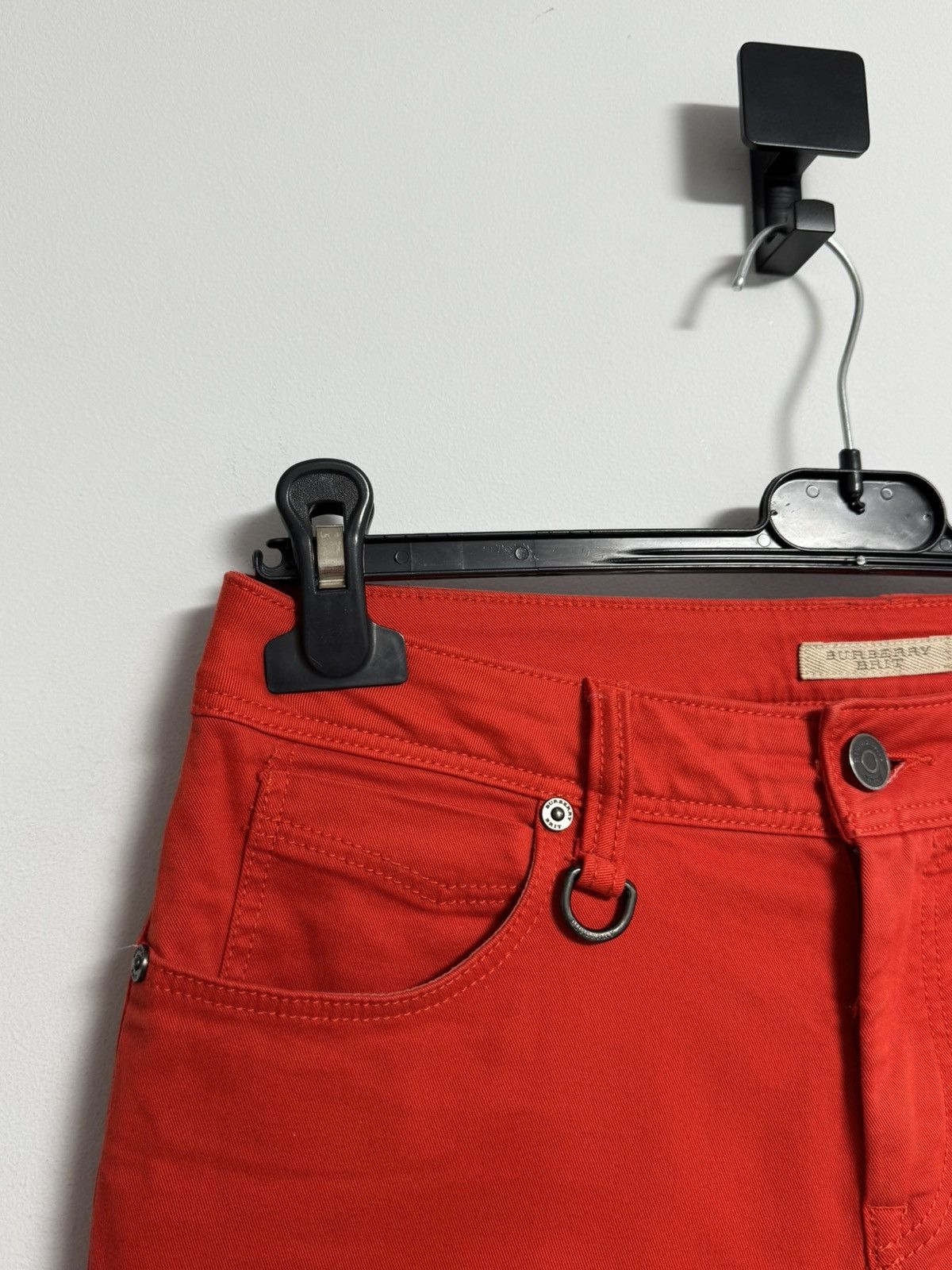 Burberry Burberry Brit Women’s Pants Luxury Red Skinny Size 27" / US 4 / IT 40 - 6 Thumbnail