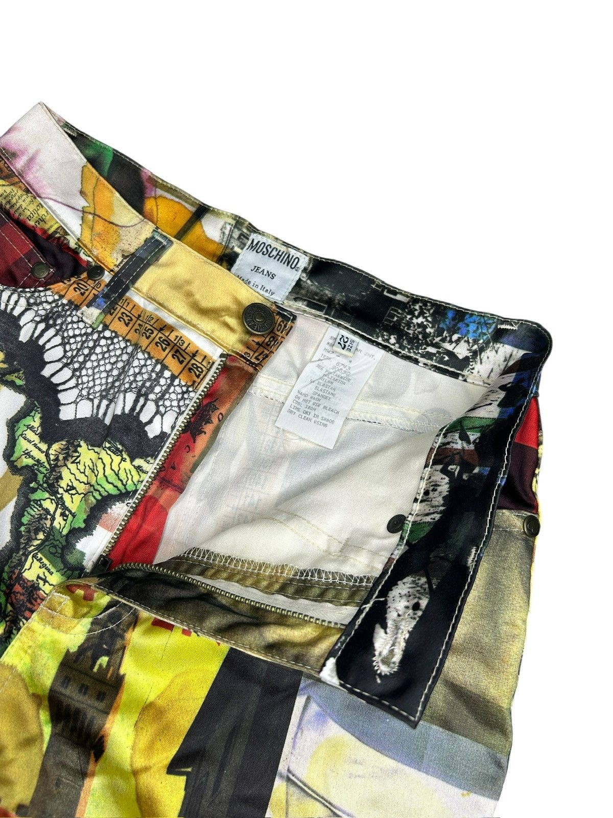 Moschino 90s Birth of Venus Trousers Size 27" / US 4 / IT 40 - 7 Thumbnail