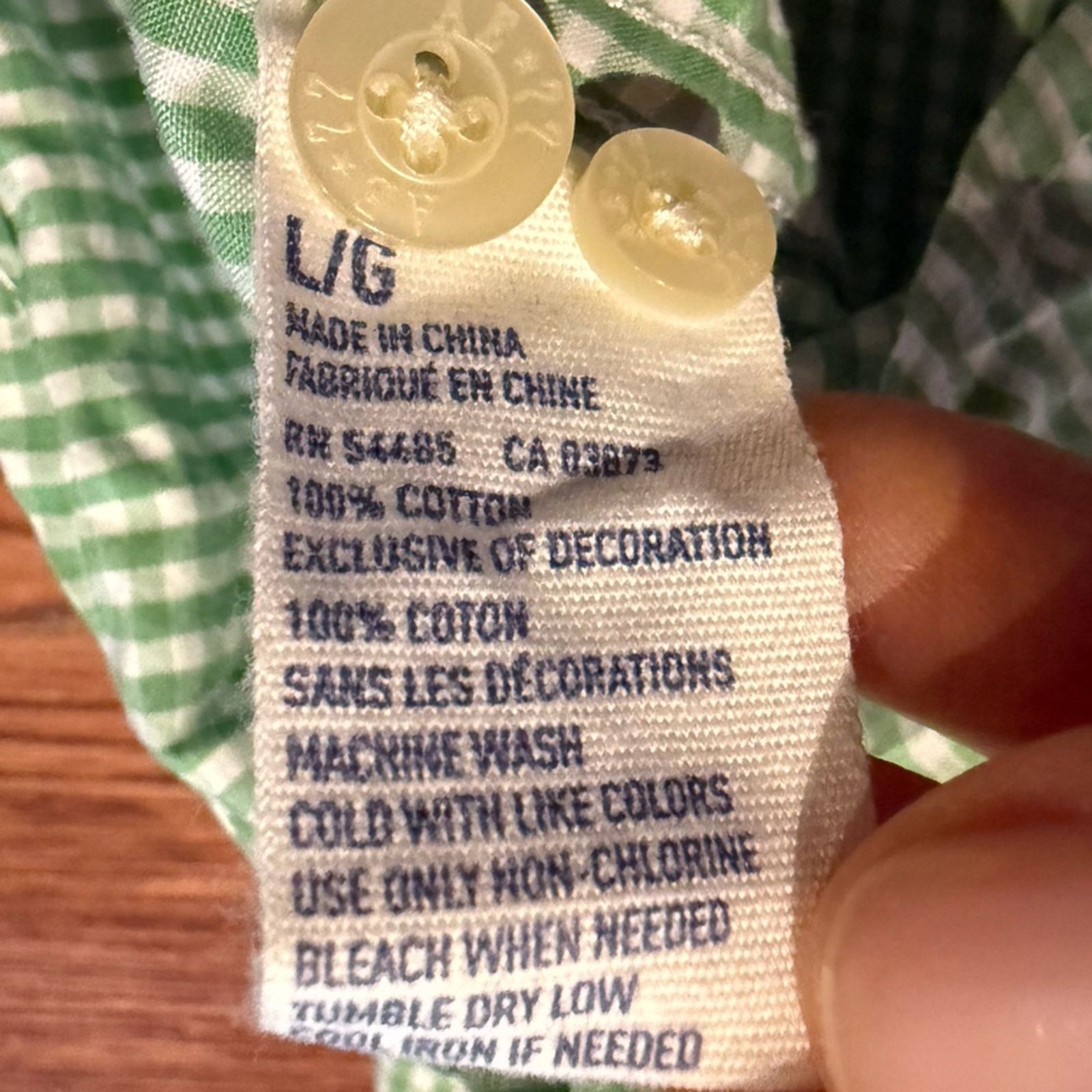 American Eagle Outfitters American Eagle Green Gingham Casual Button Down Shirt Large Size US L / EU 52-54 / 3 - 8 Thumbnail