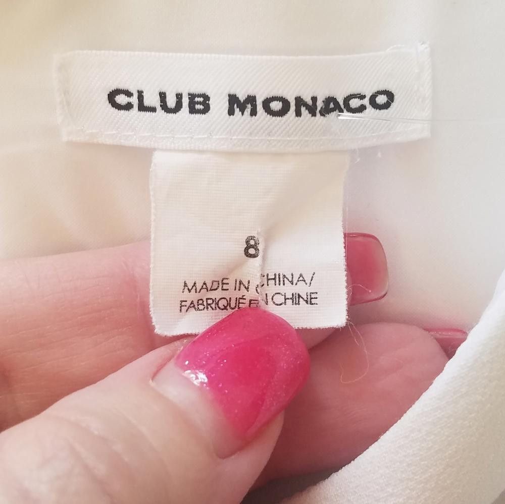Club Monaco Club Monaco White Dress Size 8 Size M / US 6-8 / IT 42-44 - 3 Thumbnail