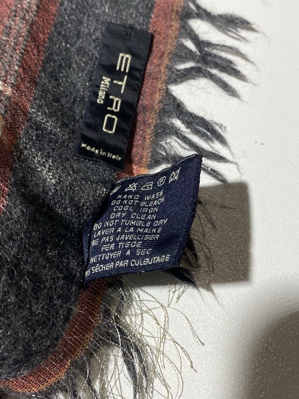 Etro Etro Milano Paisley Scarf Wool Cashmere Silk Size ONE SIZE - 10 Thumbnail