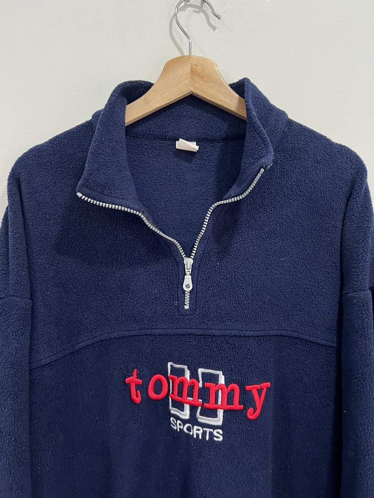 Vintage Vintage Tommy Sports Fleece Sweater Quarter Zip Size US XL / EU 56 / 4 - 2 Thumbnail