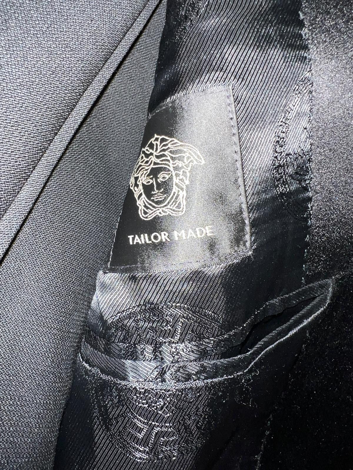 Versace Versace Black Wool Tuxedo Size 48R - 7 Thumbnail