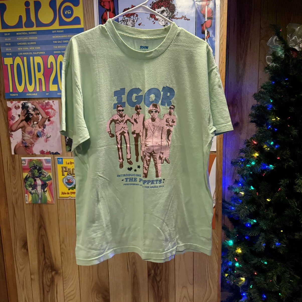 Golf Wang RARE Green Igor Meet the Puppets Shirt Size US L / EU 52-54 / 3 - 1 Thumbnail
