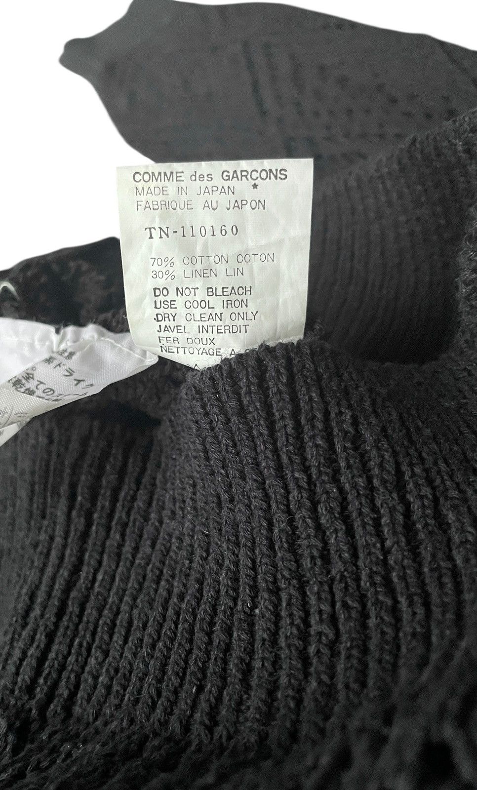 Comme des Garcons Very Rare Vintage Tricots CDG Fishnet Cropped Knitwear 1988s Size US M / EU 48-50 / 2 - 8 Thumbnail