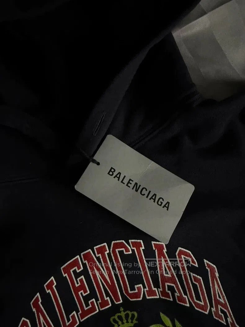 Balenciaga Balenciaga Black Hoodie EST.1917. Size US S / EU 44-46 / 1 - 4 Thumbnail