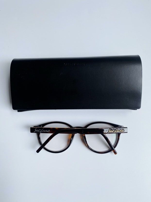 Saint Laurent Paris SAINT LAUREN PARIS EYEGLASSES FRAMES TORTOISE ROUND FULL RIM Size ONE SIZE - 1 Thumbnail