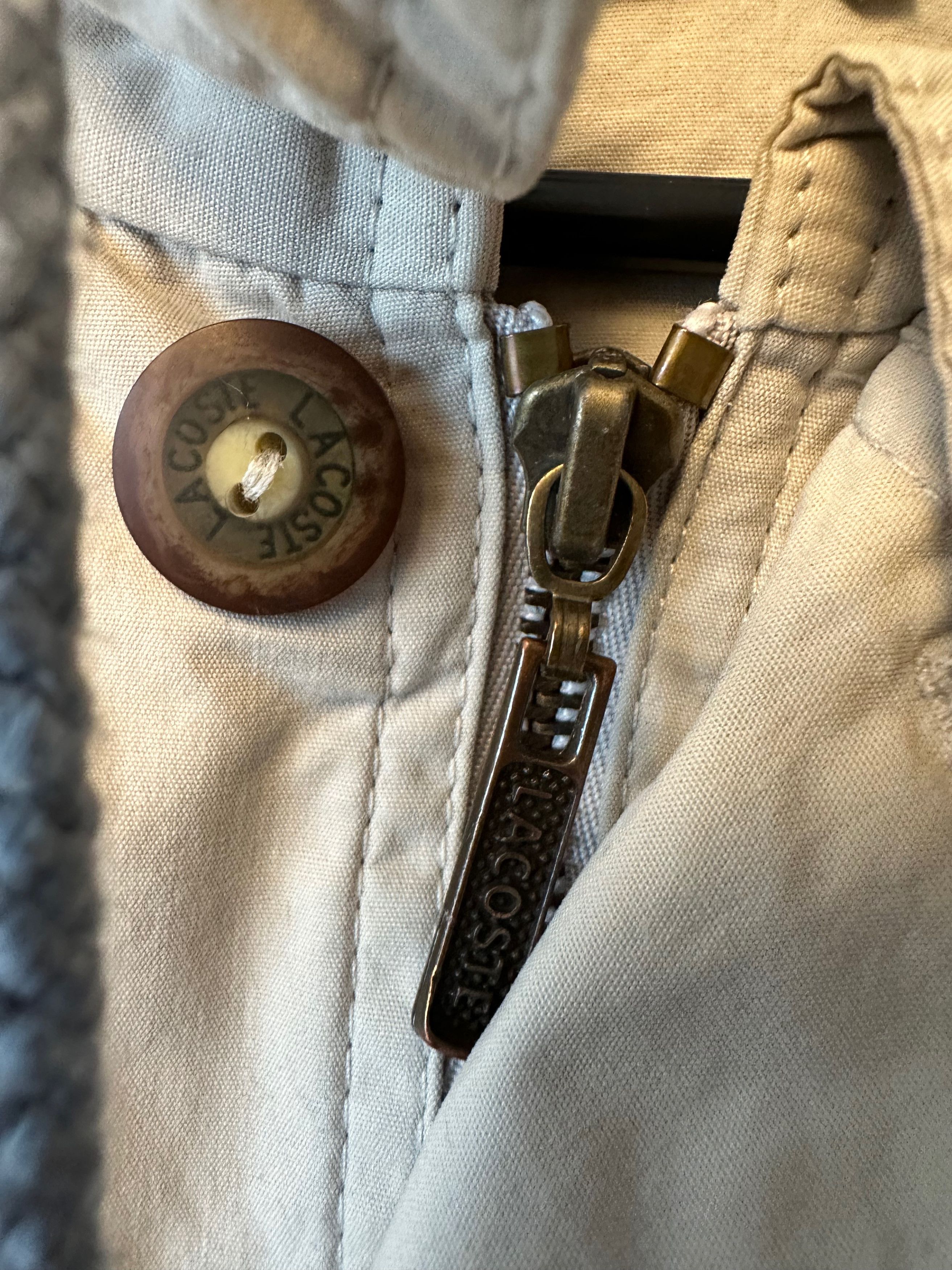 Lacoste 80's - 90's LACOSTE cotton hooded light jacket Size US L / EU 52-54 / 3 - 6 Thumbnail