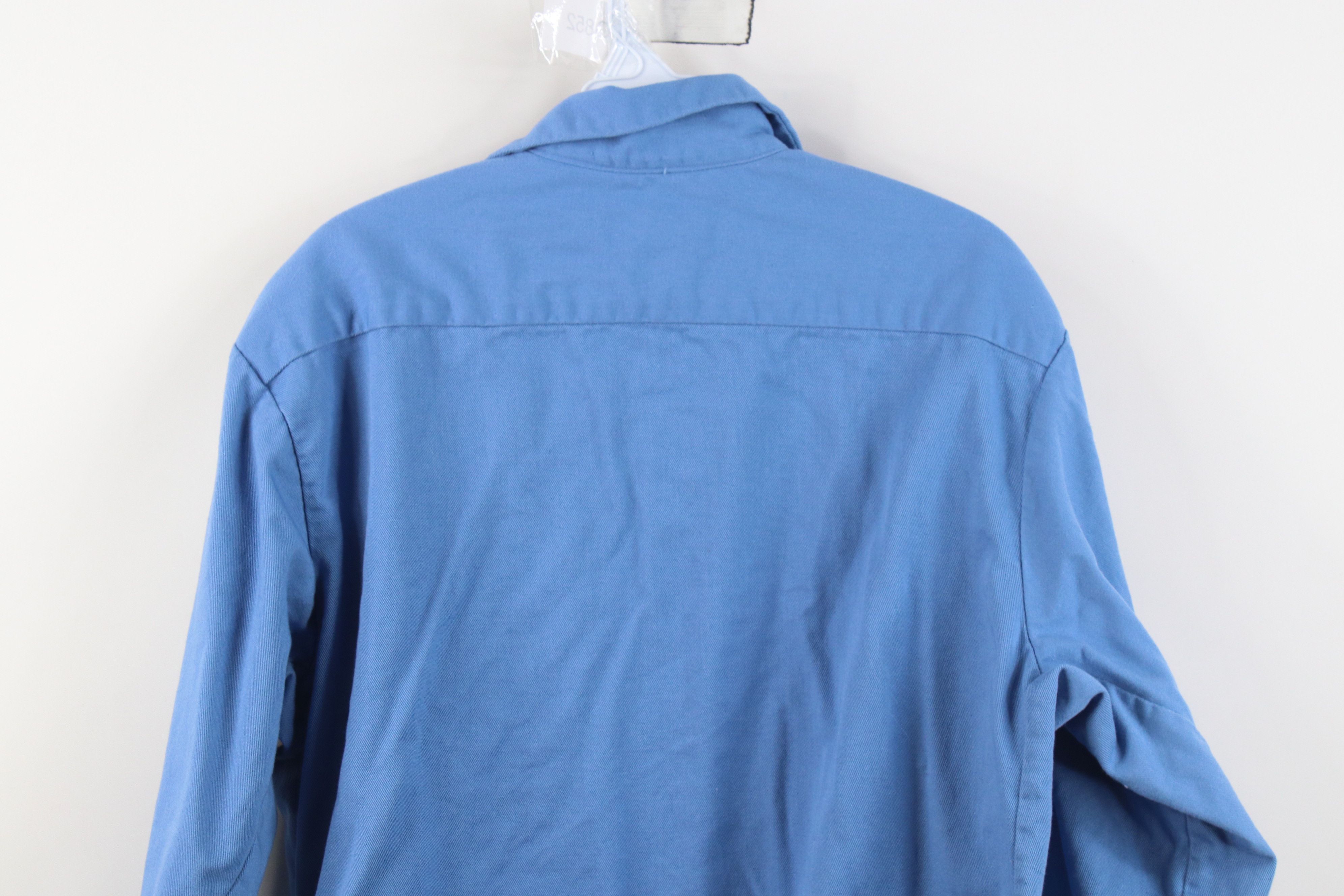 Vintage Bulwark FR Fire Flame Resistant Twill Snap Button Shirt Size US L / EU 52-54 / 3 - 11 Thumbnail