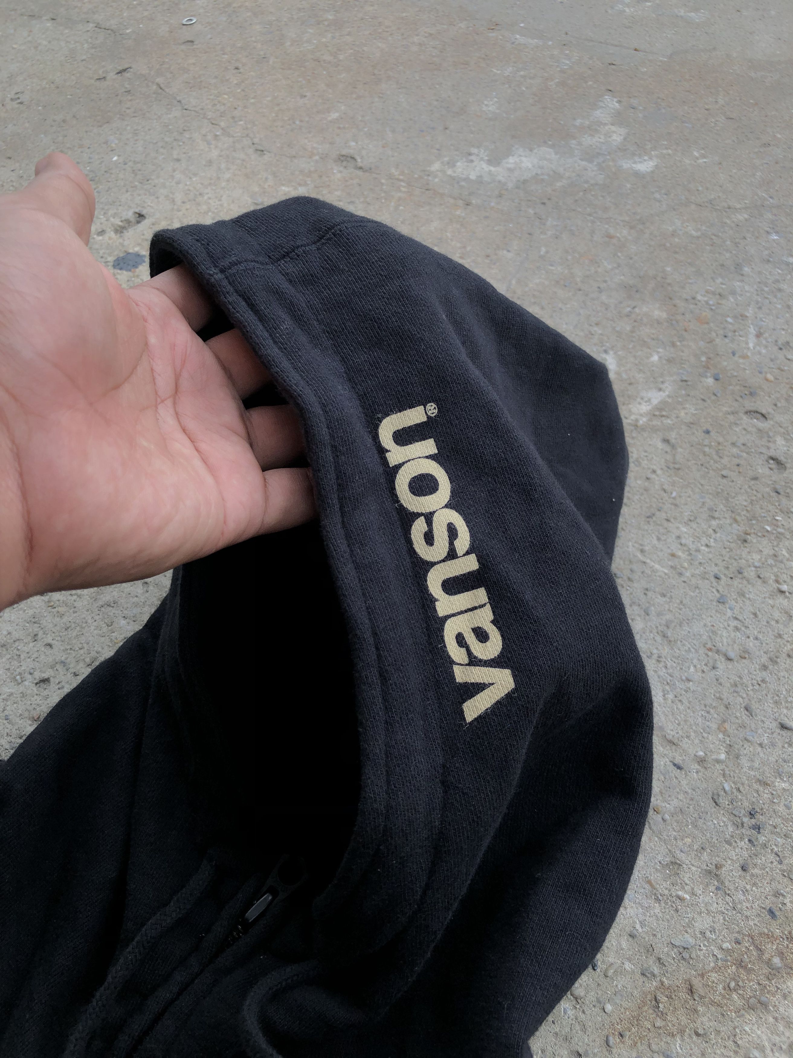 Vanson Leathers × Vintage Vanson Leather side Lace up Embroidery Hoodie Size US M / EU 48-50 / 2 - 6 Thumbnail