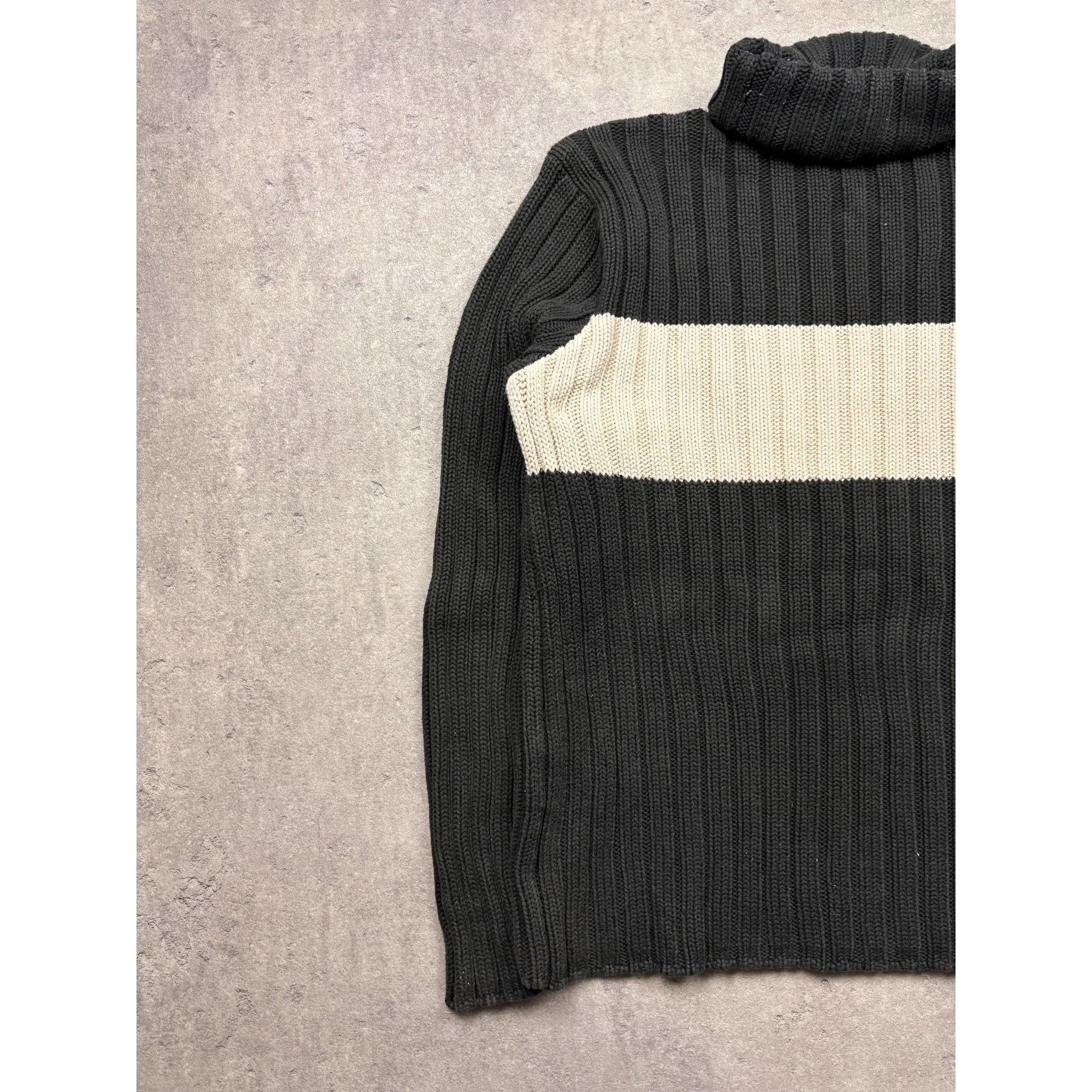 Polo Ralph Lauren Vintage Polo Ralph Lauren Ribbed Roll-Neck Sweater – Black & Size US L / EU 52-54 / 3 - 10 Thumbnail
