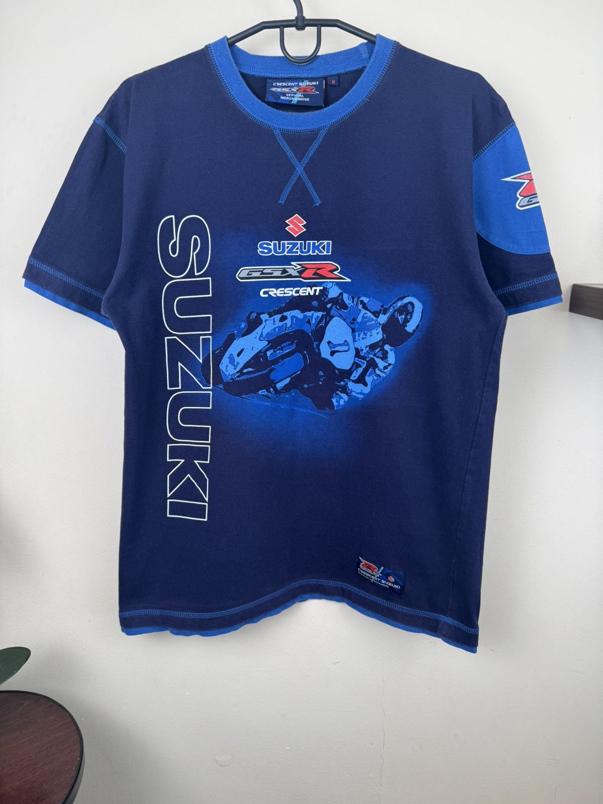 Other Vintage Suzuki T shirt GSXR Blue Motosport Racing M Biker Size US M / EU 48-50 / 2 - 8 Thumbnail