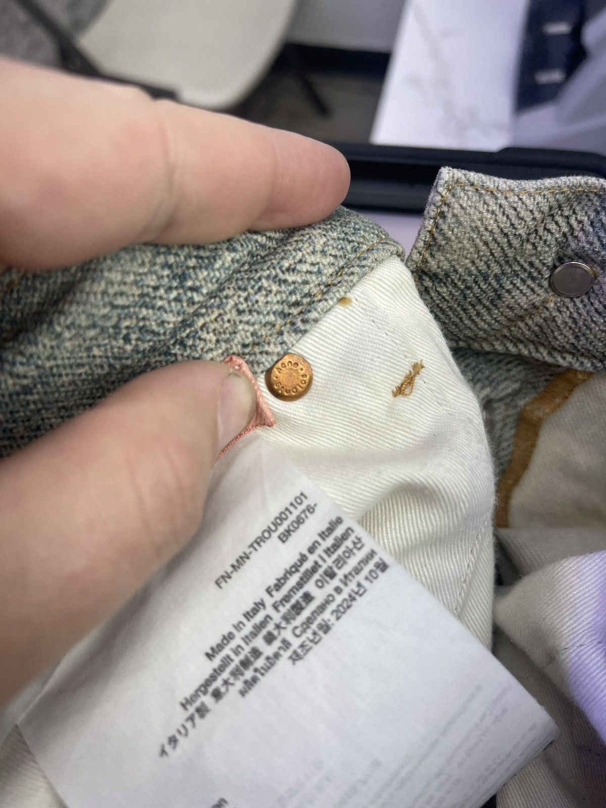 Acne Studios Acne studios jeans chains all over light blue Size US 34 / EU 50 - 5 Thumbnail