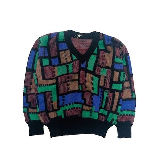 Vintage Vintage 70s Multicolor Wool Mohair Knit Sweater | Grailed