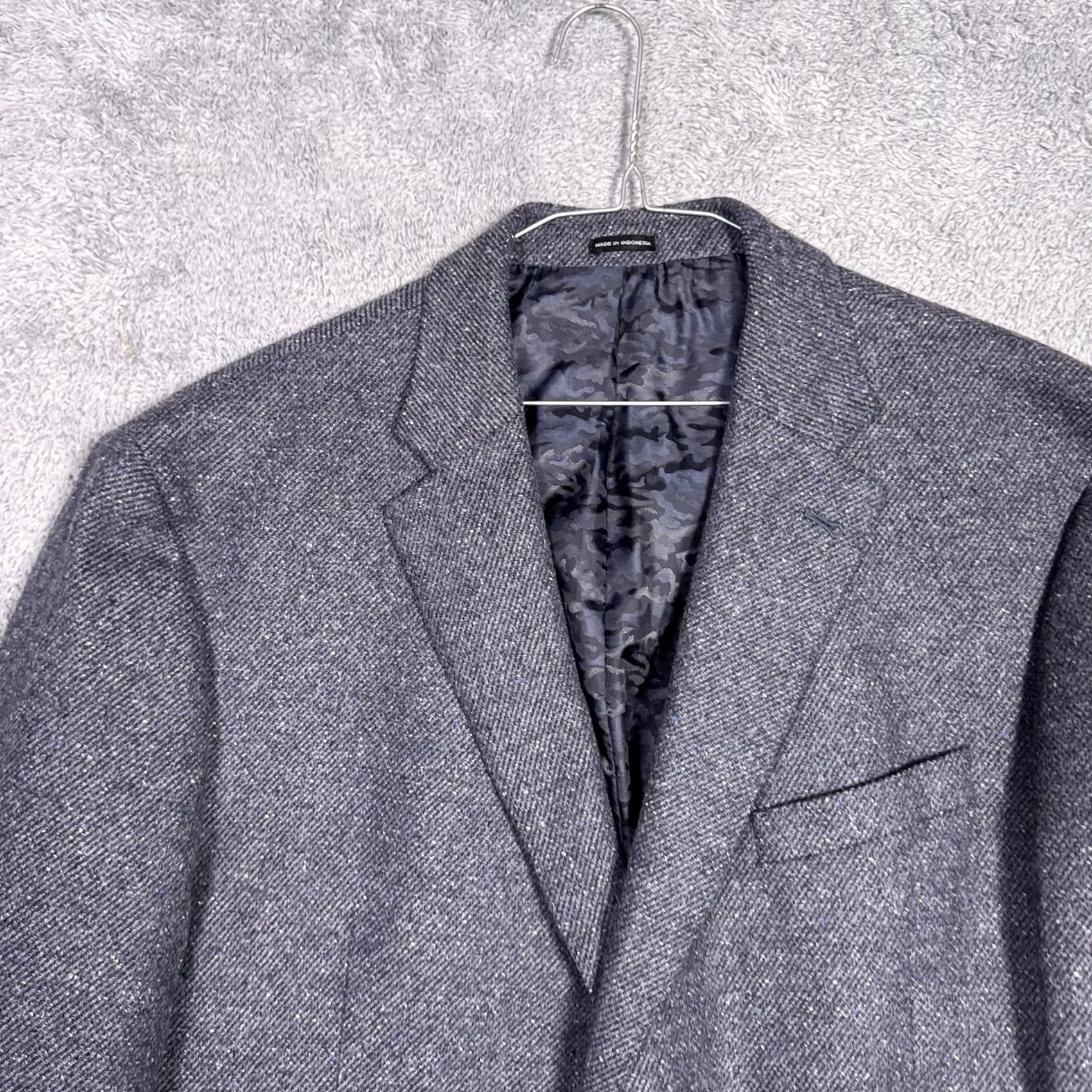 Joseph Abboud Joseph Abboud Blazer SportCoat Sport Coat Men 48L Wool Unstructured Nova Fides Speckle Slim Size 48R - 4 Thumbnail