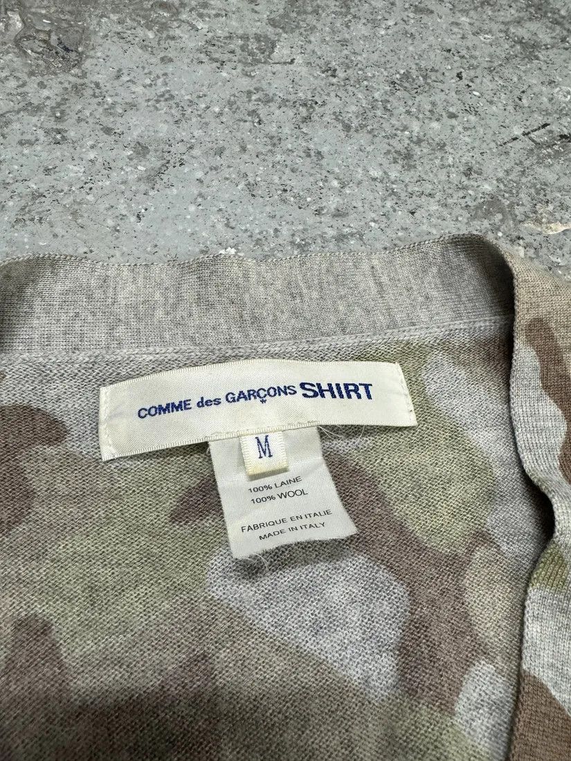 Comme des Garcons × Vintage Comme Des Garçons Shirt Camo Wool Cardigan Size US M / EU 48-50 / 2 - 11 Thumbnail