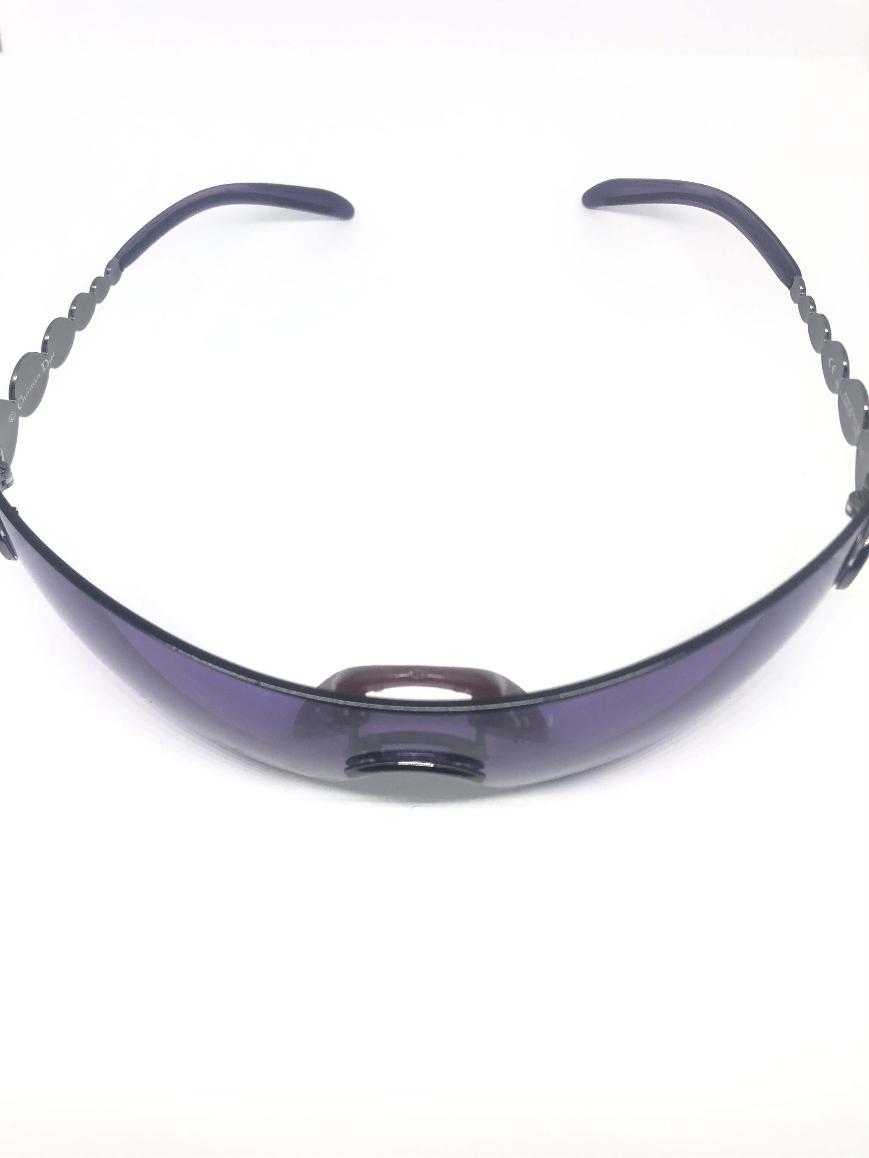 Chanel Authentic Christian Dior Purple Visor Millenium Sunglasses Size ONE SIZE - 5 Thumbnail