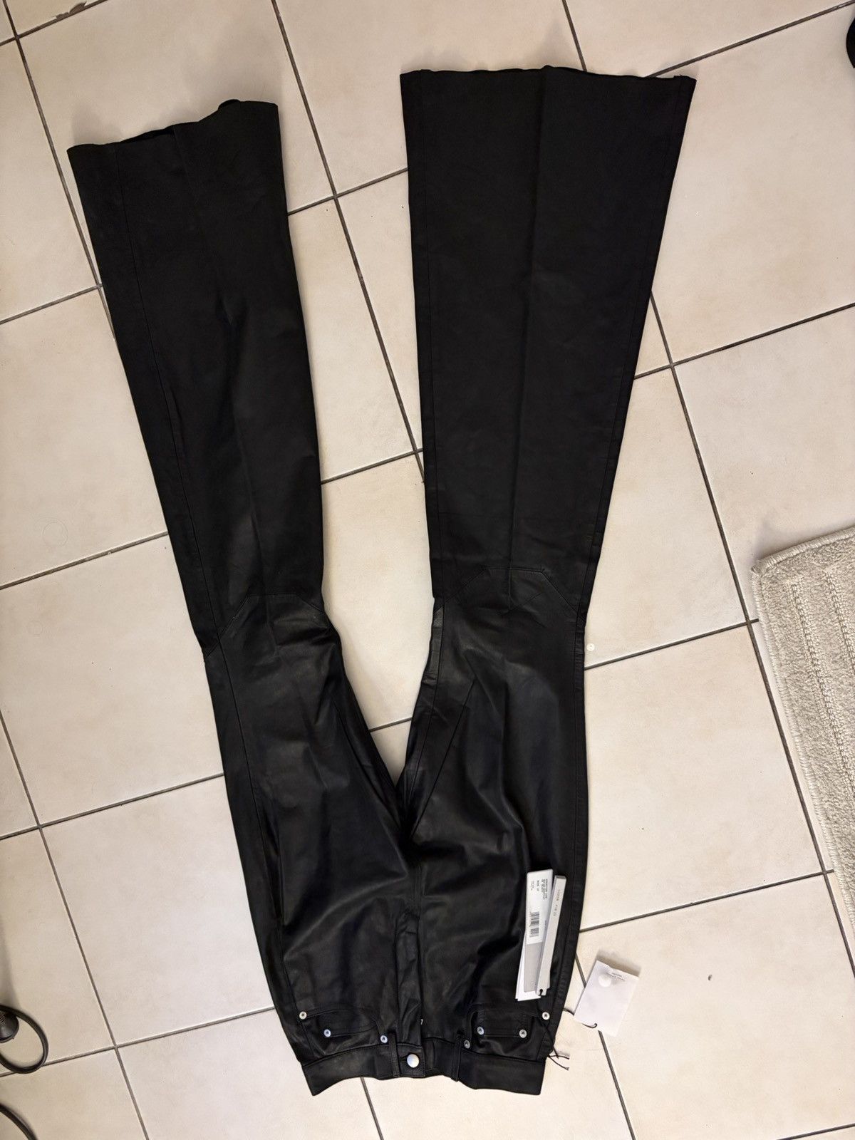 Rick Owens Rick owens Leather bolan pants Size US 27 - 6 Thumbnail
