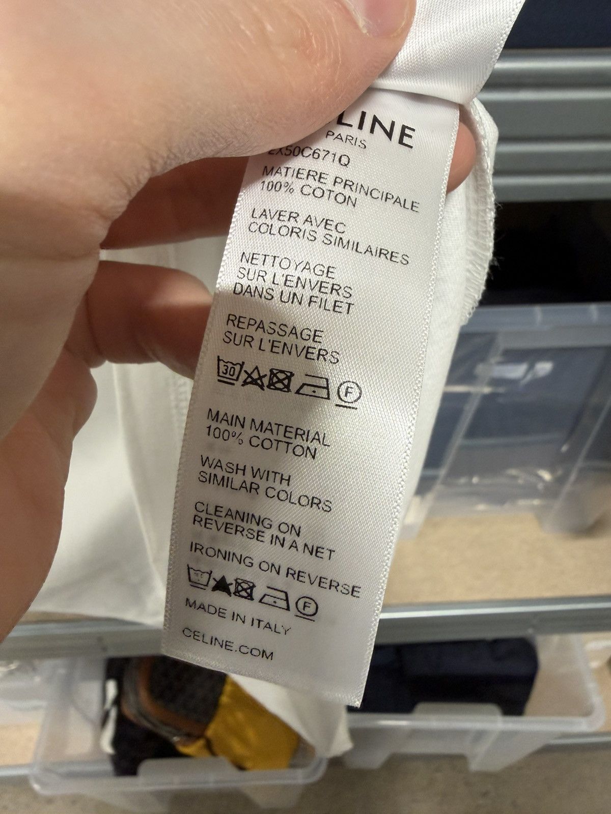 Celine Celine Paris Studded Logo T-Shirt NEW 900$ Size US XL / EU 56 / 4 - 5 Thumbnail