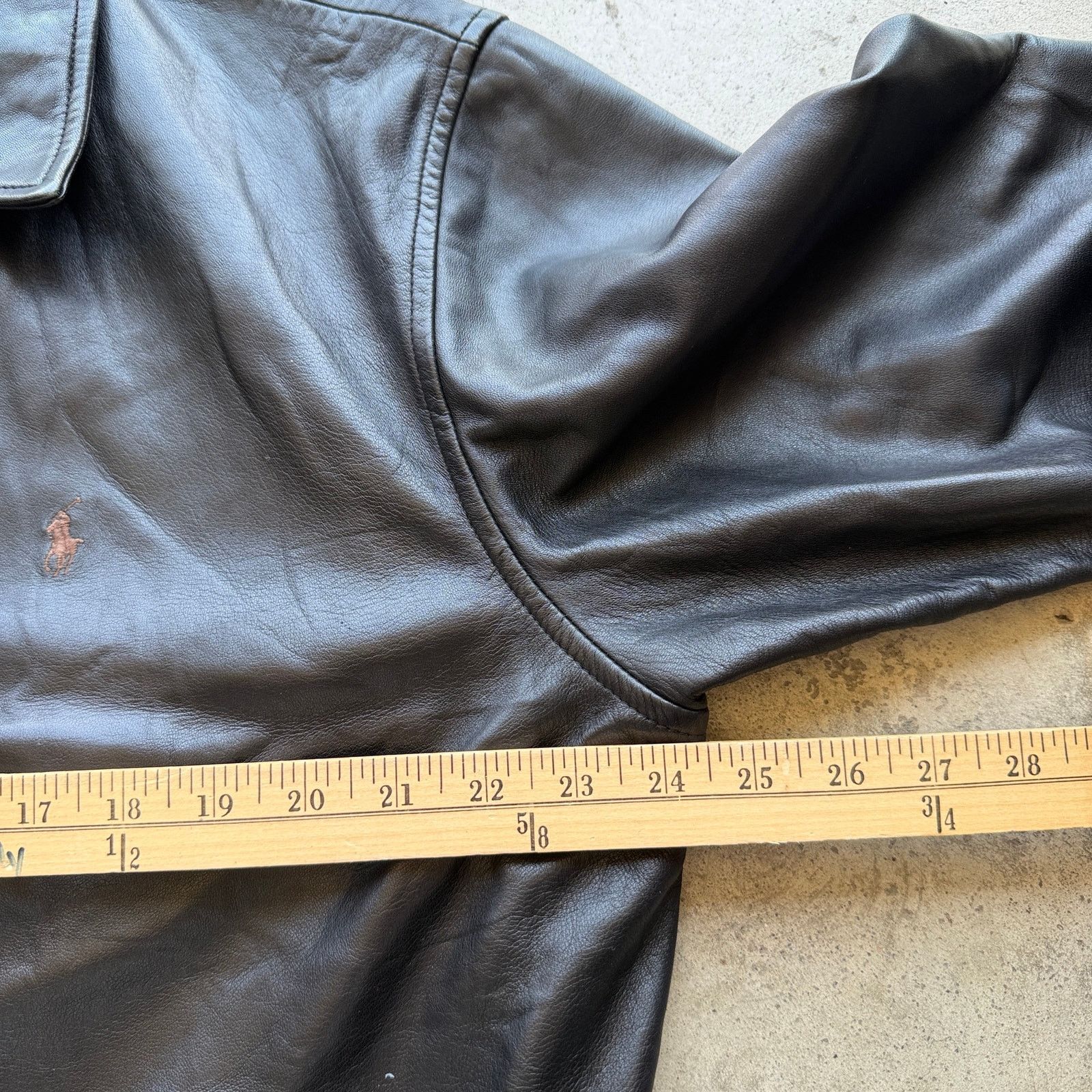 Polo Ralph Lauren Vtg Polo Ralph Lauren Black full zip lined Leather Jacket XL Size US L / EU 52-54 / 3 - 8 Thumbnail