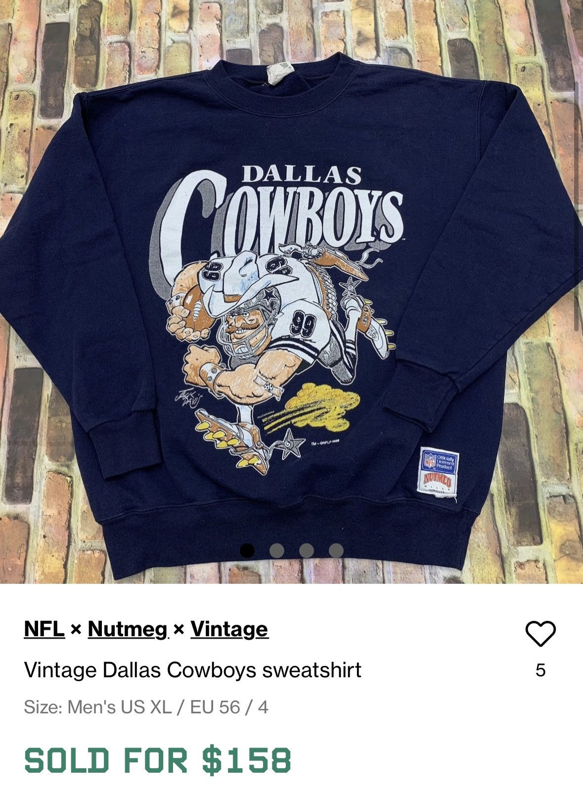 Nutmeg JORDAN/CHICAGO BULLS from THE 90’s | CLEAN | VINTAGE | RARE Size US XL / EU 56 / 4 - 6 Thumbnail