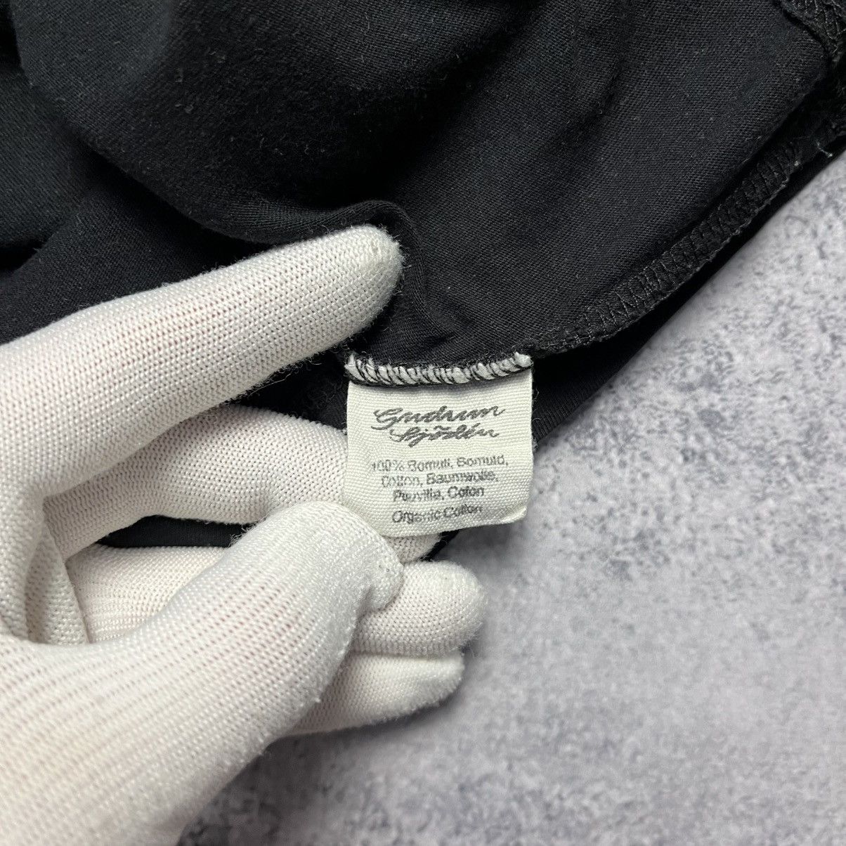 Gudrun Sjoden Gudrun Sjoden Basic Black Tee Luxury Designer Streetwear Y2K Size S / US 4 / IT 40 - 6 Thumbnail