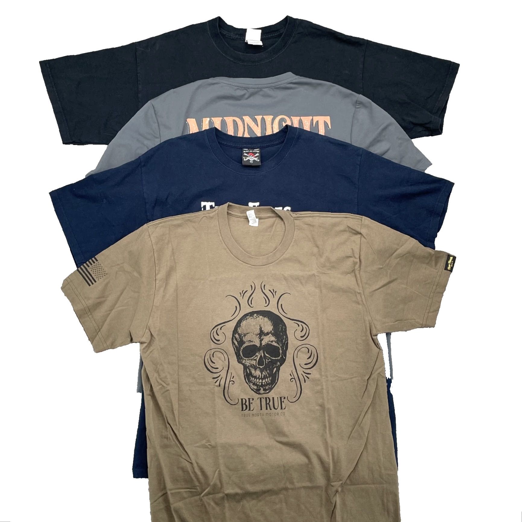 Vintage T Shirt Lot of 4 Mens Large Mix Brands Outdoor Workwear Biker Moto Grunge Skate Size US L / EU 52-54 / 3 - 2 Thumbnail