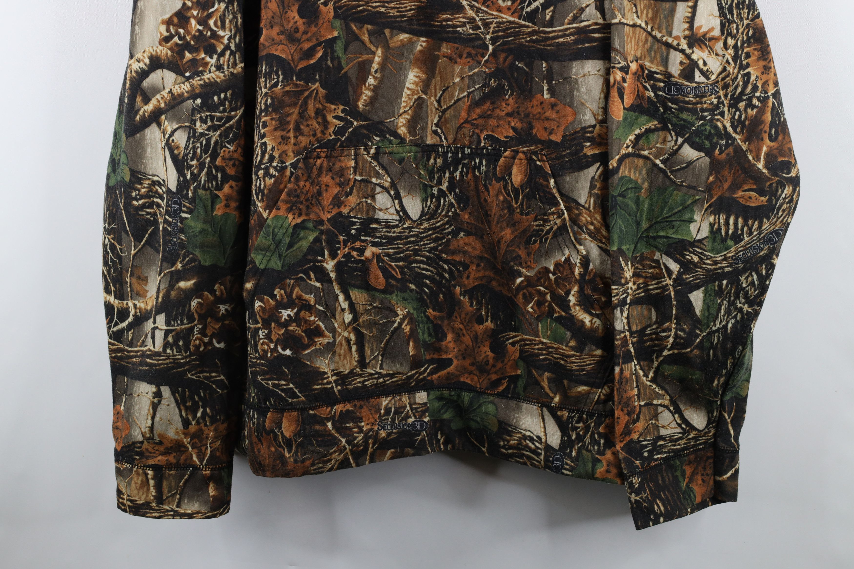 Cabelas × Vintage Vintage Cabelas Spell Out Camouflage Hoodie Sweatshirt Size US XXL / EU 58 / 5 - 3 Thumbnail