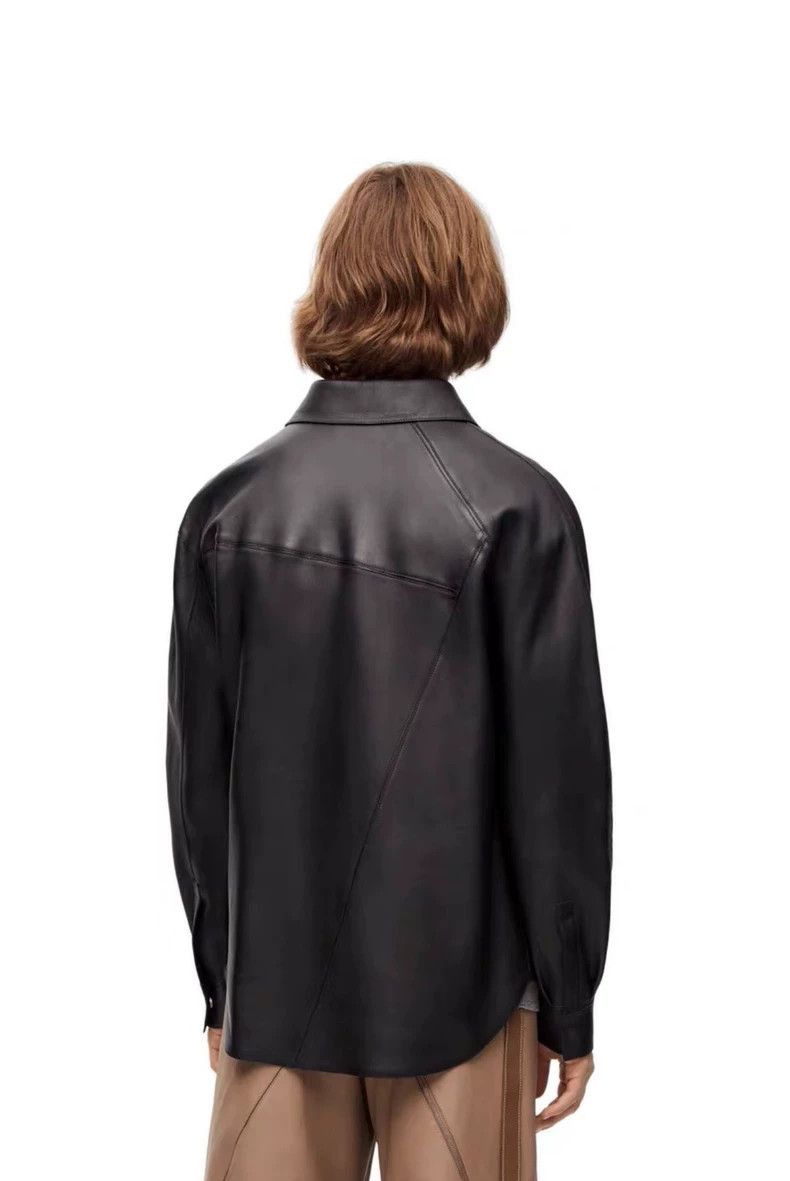 Loewe LOEWE size48 Napa leather long-sleeved shirt Size US M / EU 48-50 / 2 - 2 Thumbnail