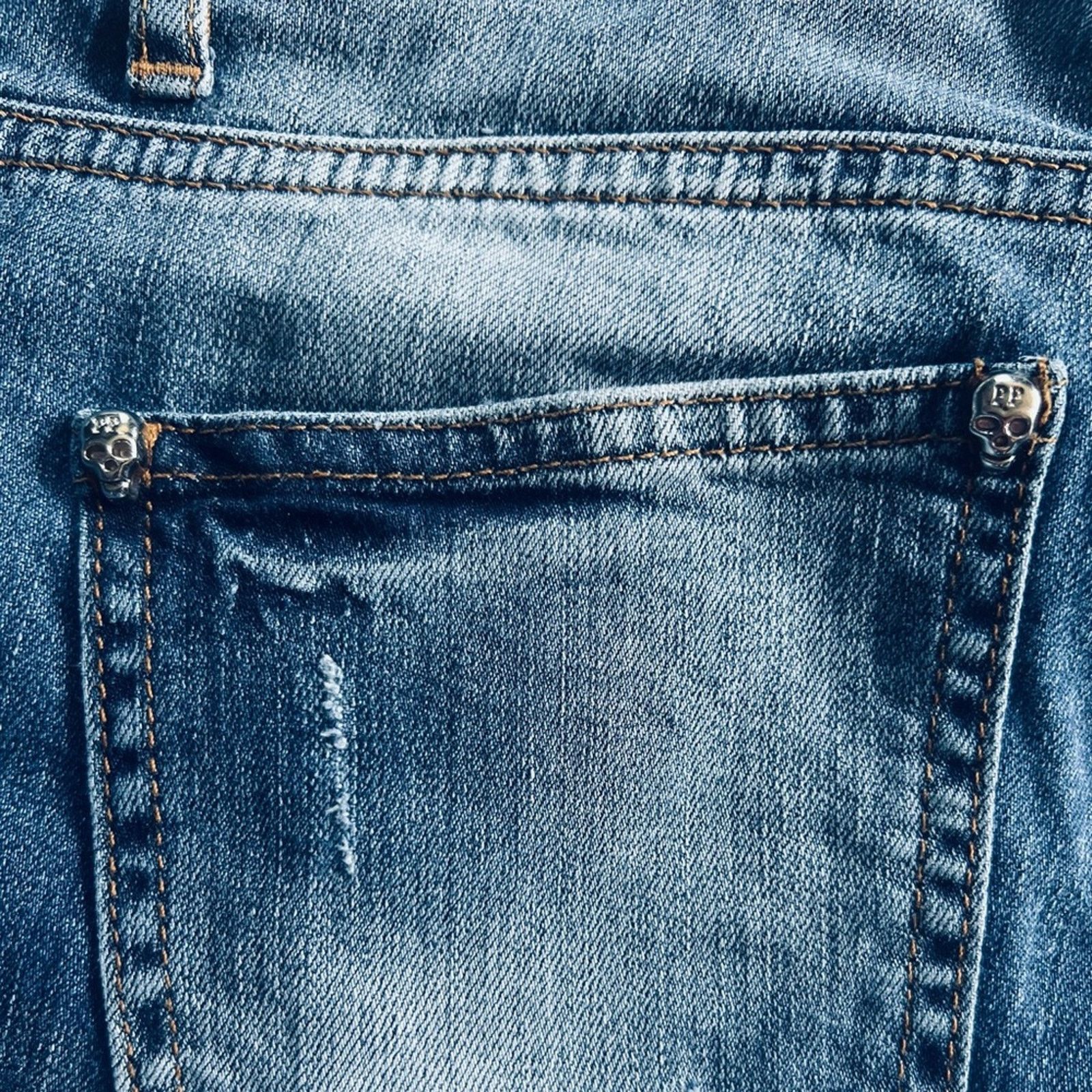Philipp Plein Philipp Plein Blue Jeans | Size 28 Size 28" / US 6 / IT 42 - 4 Thumbnail