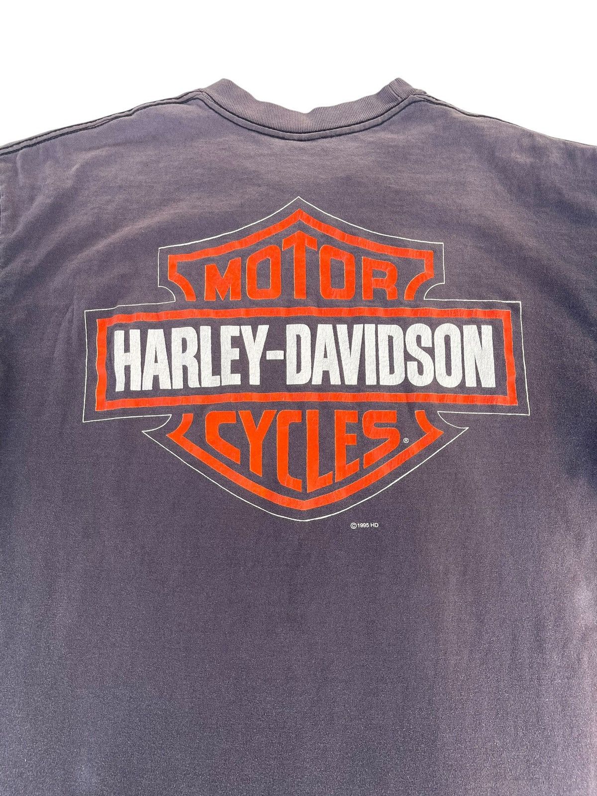 Harley Davidson Vintage 1995 HD Harley Davidson King Of The Road Shirt Tee Size US L / EU 52-54 / 3 - 6 Thumbnail