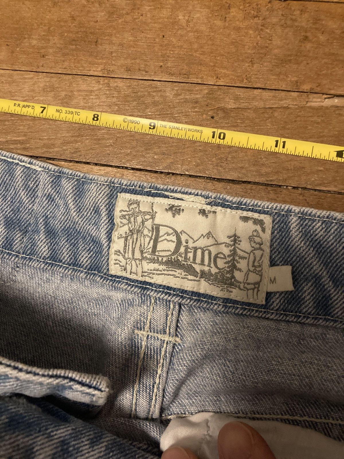 Dime Baggy light wash jean *HEMMED Size US 32 / EU 48 - 3 Thumbnail