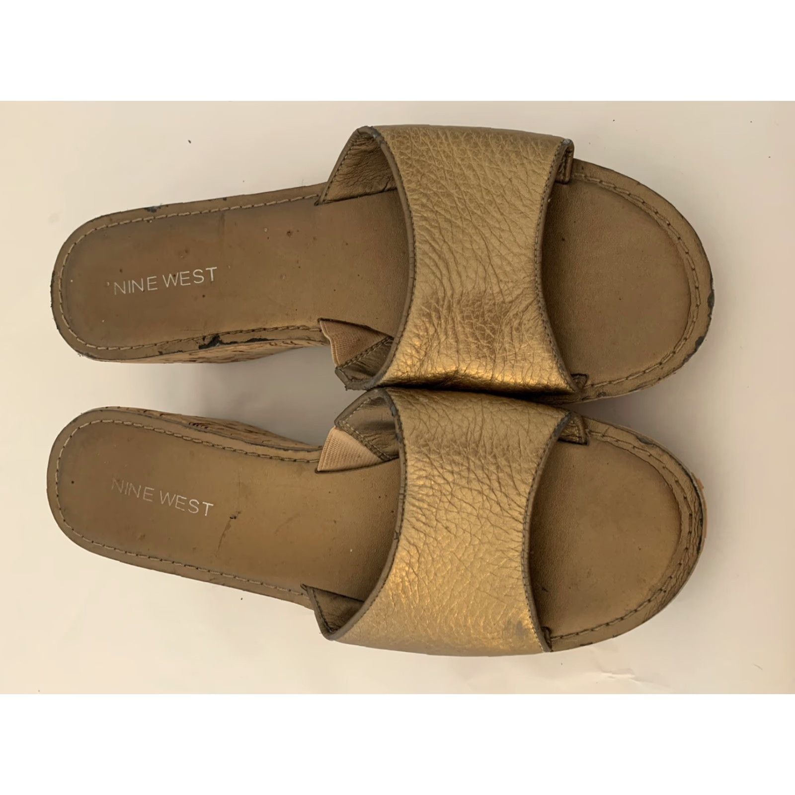 Nine West Nine West Cork Wedge Sandal Women Size 9.5 Copper Bronze Size US 10 / IT 40 - 3 Thumbnail