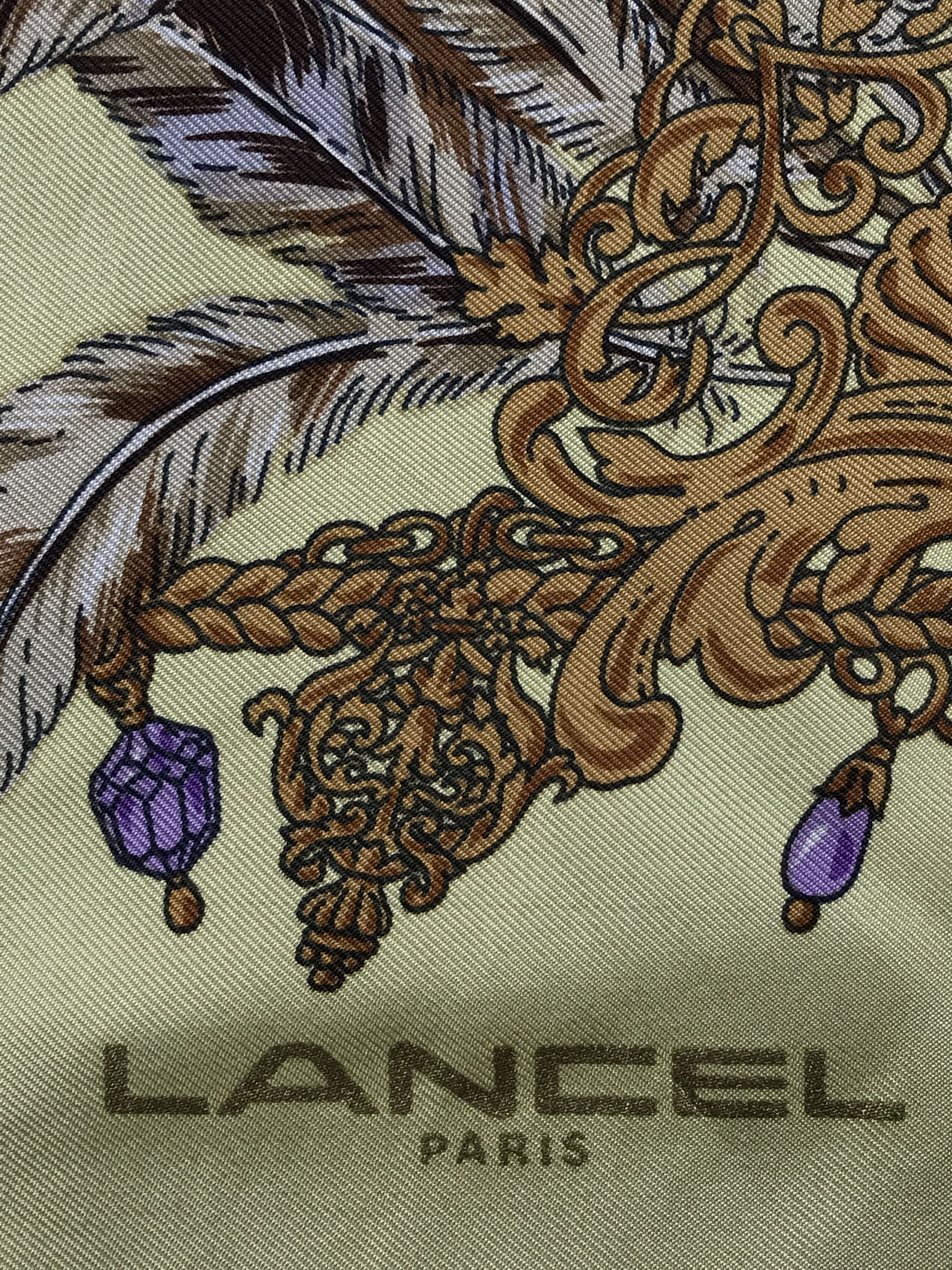 Designer × Lancel × Vintage Vintage Lancel Silk Scarf Size ONE SIZE - 7 Thumbnail