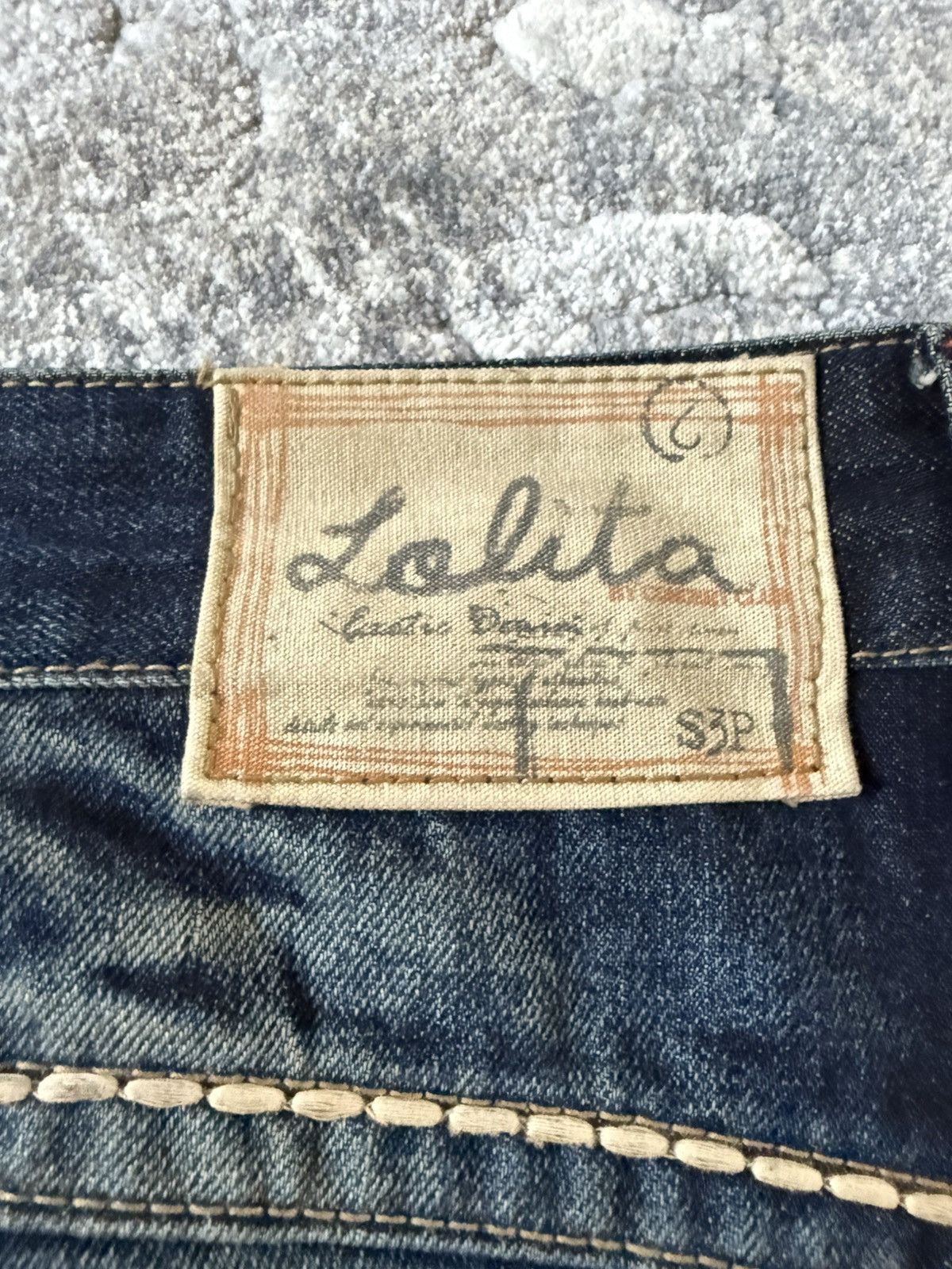 If Six Was Nine Lolita Concert Club Shadow Mud Wash Studded Flared Jeans Size US 30 / EU 46 - 20 Thumbnail