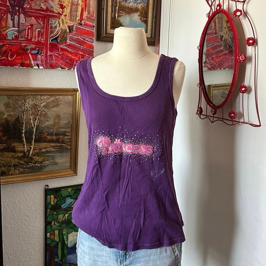 Old Navy old navy princess purple ribbed tank top Size XL / US 12-14 / IT 48-50 - 1 Thumbnail
