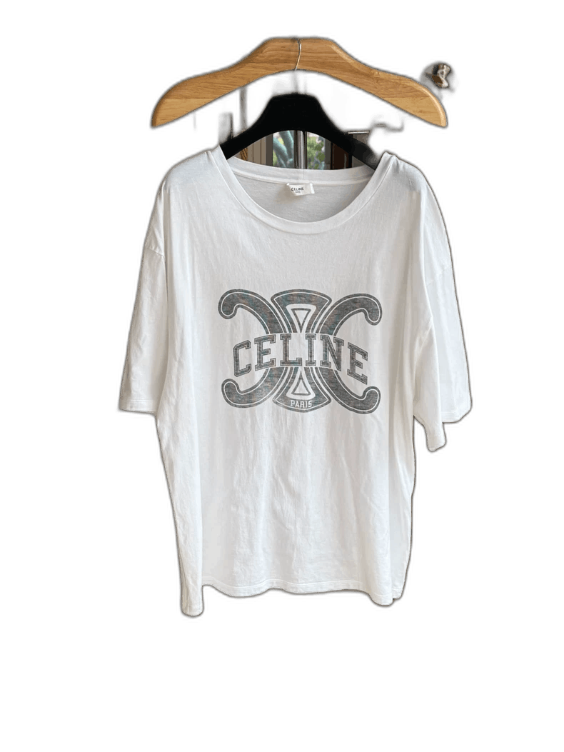 Celine Celine Logo Short Sleeve T-Shirt Size L | Grailed