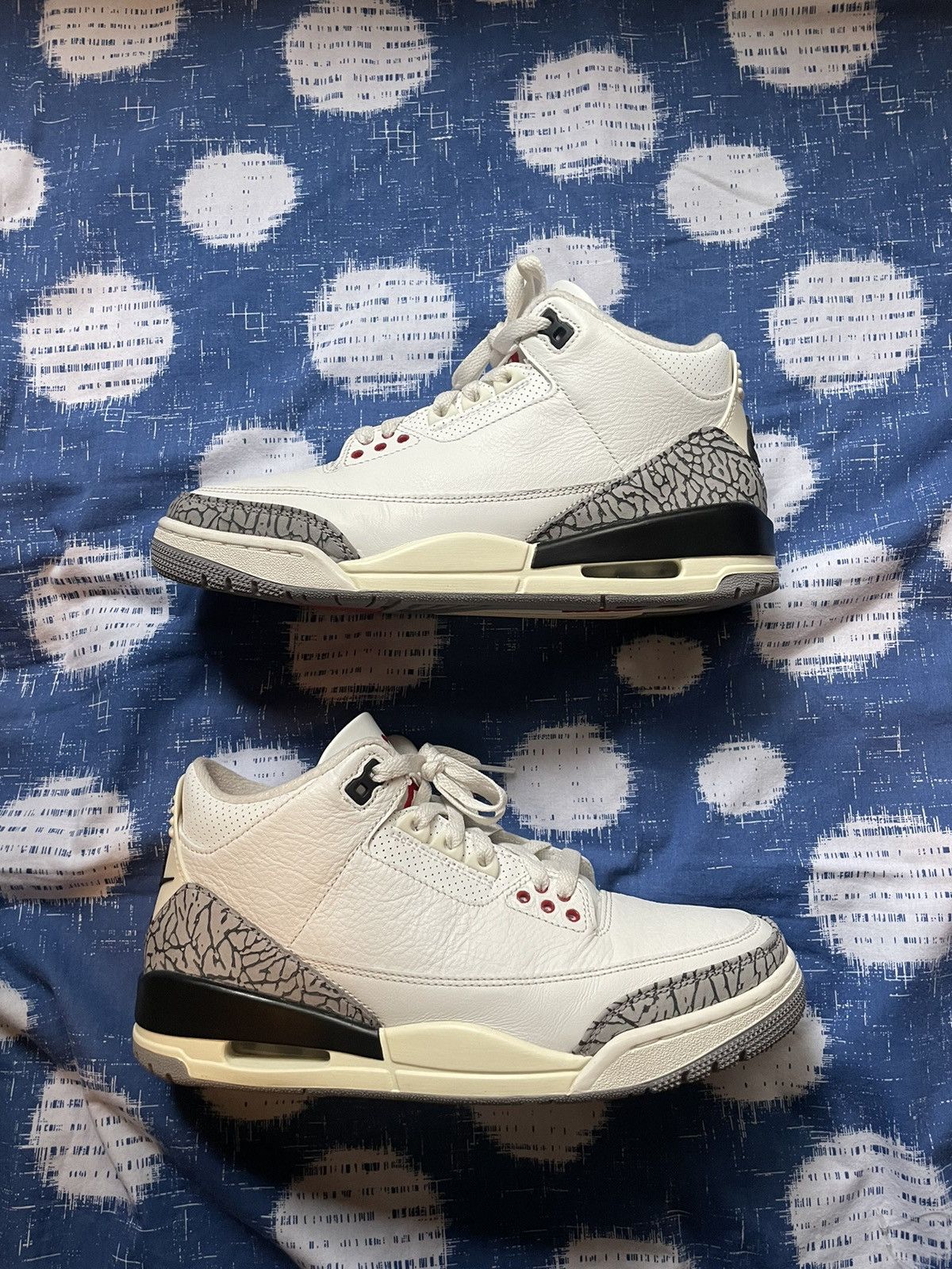 Jordan Brand × Streetwear × Vintage Used Jordan 3 Retro White Cement ...