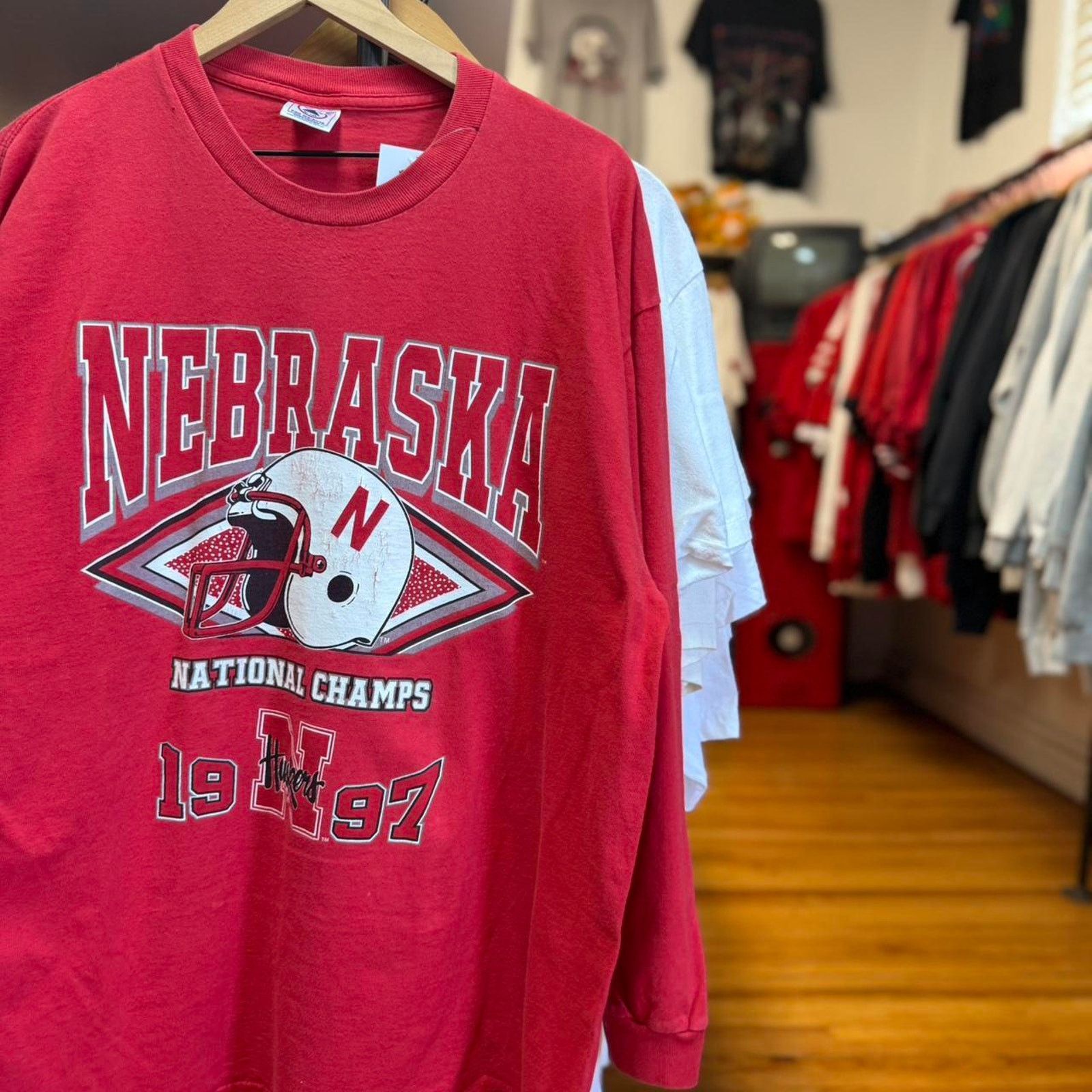 Vintage Vintage 1994 Nebraska Huskers National Championship T-Shirt Size US XL / EU 56 / 4 - 1 Thumbnail