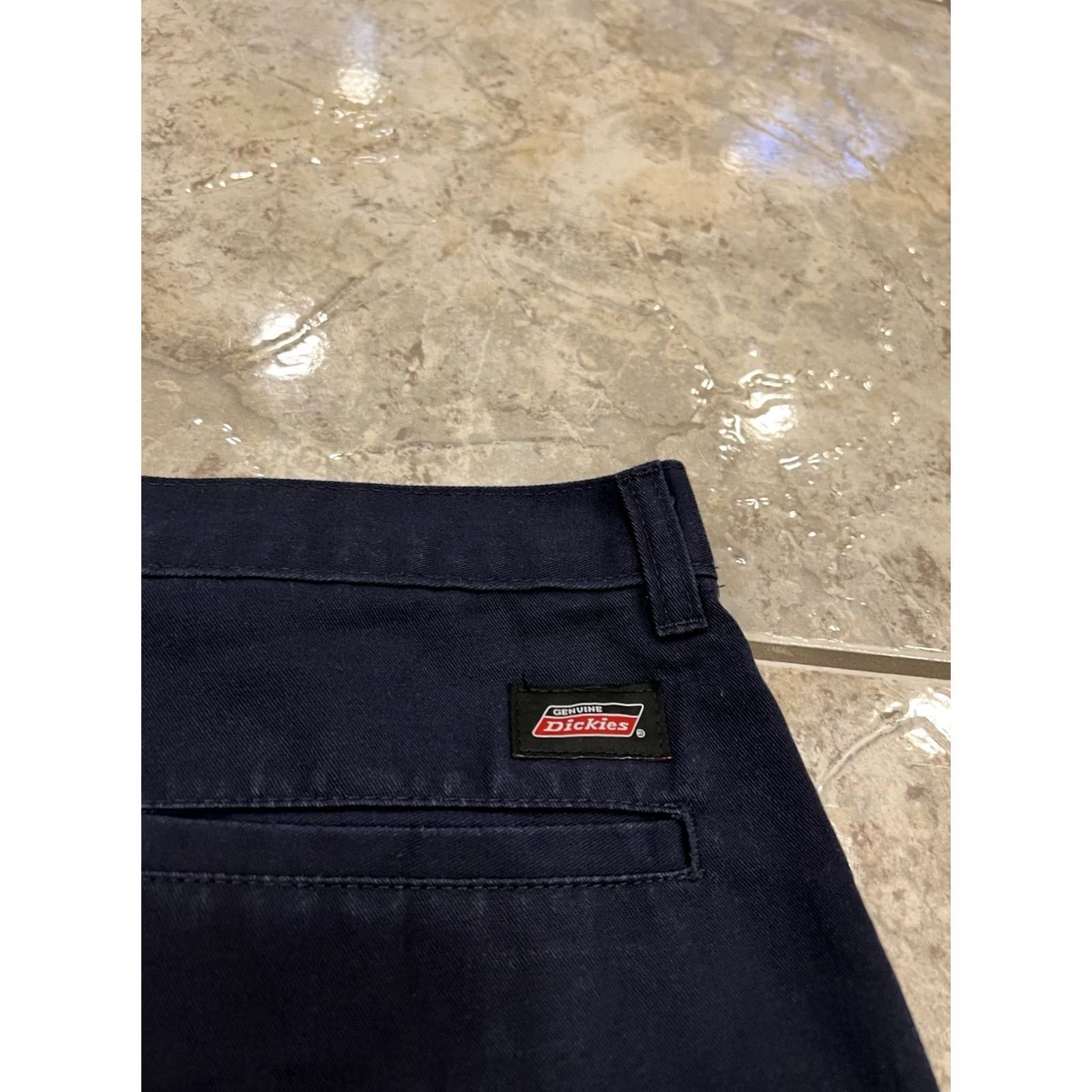 Dickies Dickies GP3038DN Mens 42x30 Cargo Pants Work Pant Relaxed Straight Twill Canvas Blue Cargo Pockets Size US 42 / EU 58 - 4 Thumbnail