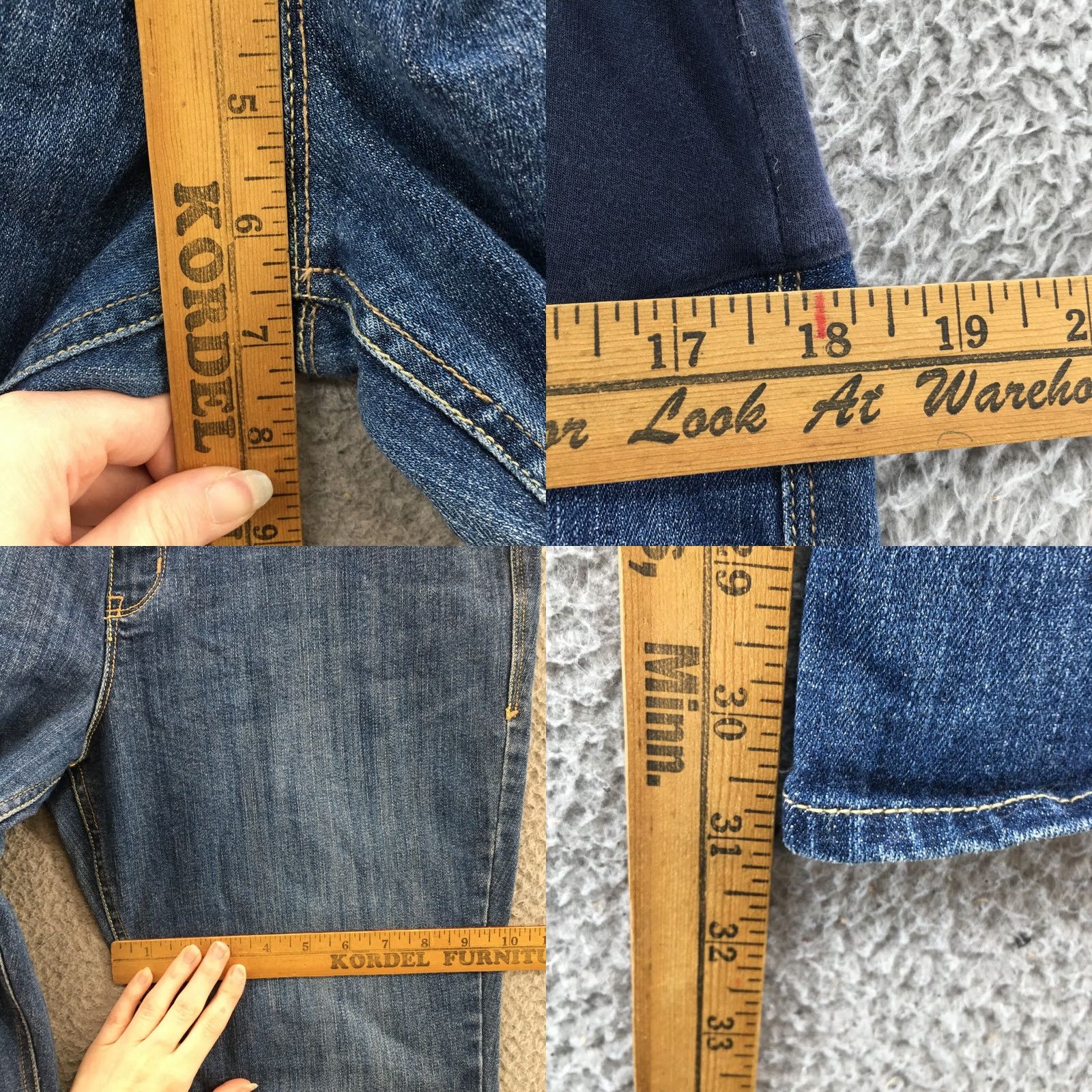 Old Navy Old Navy Maternity Jeans Flared Womens 12R Blue Denim Low Rise 36x31 Regular Inseam 31 Denim Flats Pockets Women Jeans Size 34" / US 12 / IT 48 - 8 Thumbnail