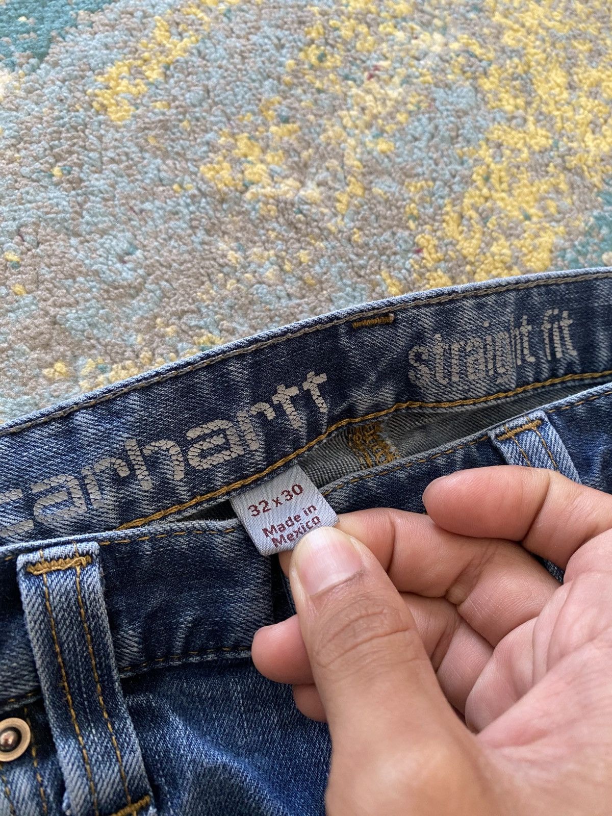 Carhartt × Vintage Vintage Carhartt Y2K Straight Fit 32x30 Denim Pant Painter Size 32" / US 10 / IT 46 - 8 Thumbnail